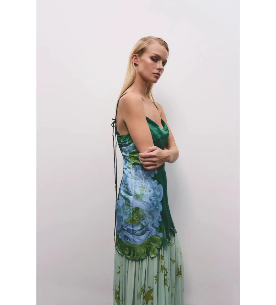 Antipodean Runaway Star Drop Waist Gown Maxi Dress in Emerald Size AU 12 for rent on The Volte - main image