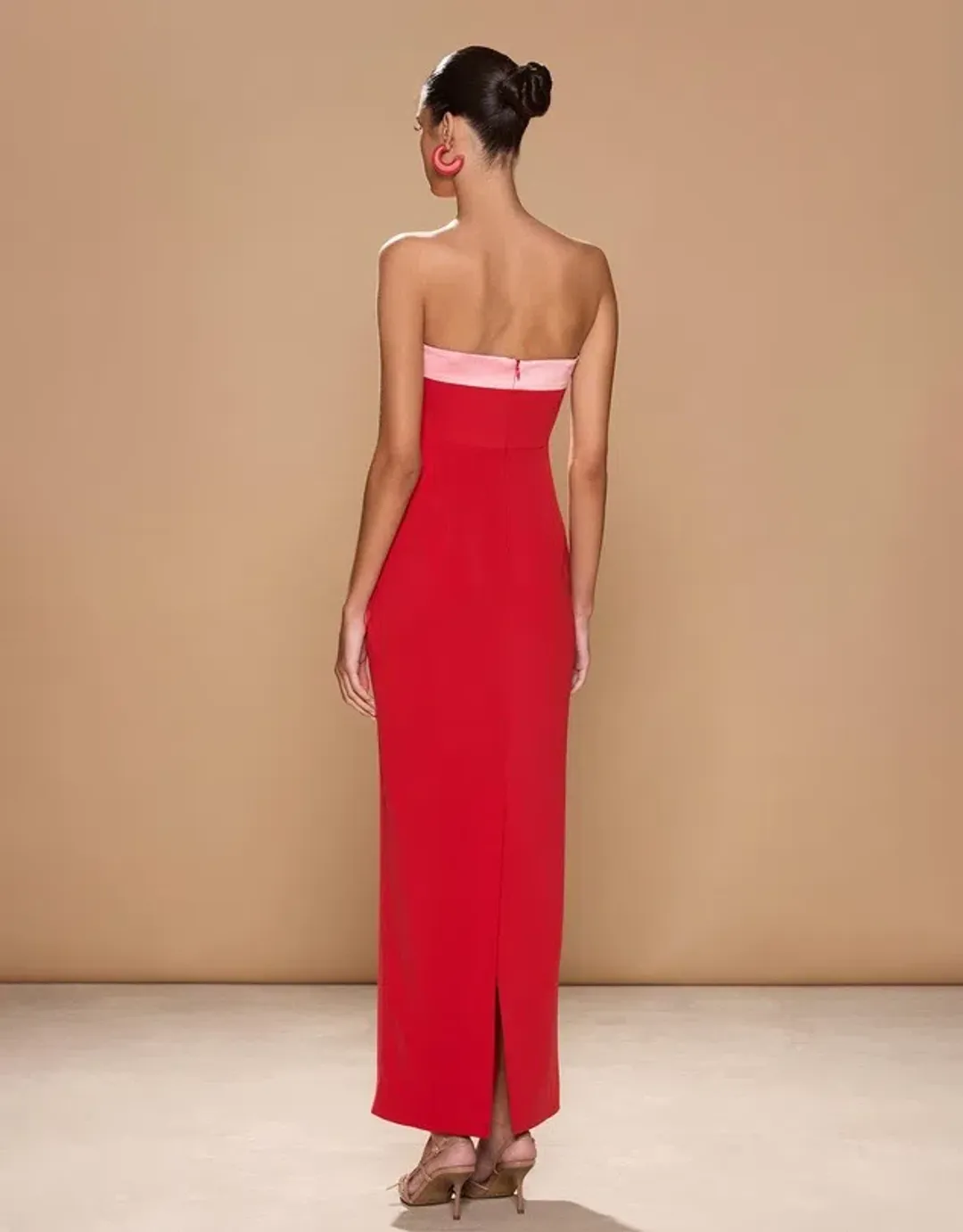 Sonya Moda Ivrea Ribbon Maxi Dress Lola Red Size XS/AU 6 for rent on The Volte - main image
