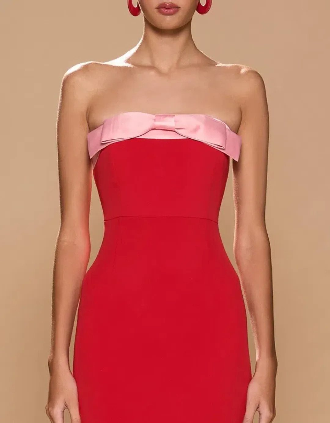 Sonya Moda Ivrea Ribbon Maxi Dress Lola Red Size M/AU 10 for rent on The Volte - main image