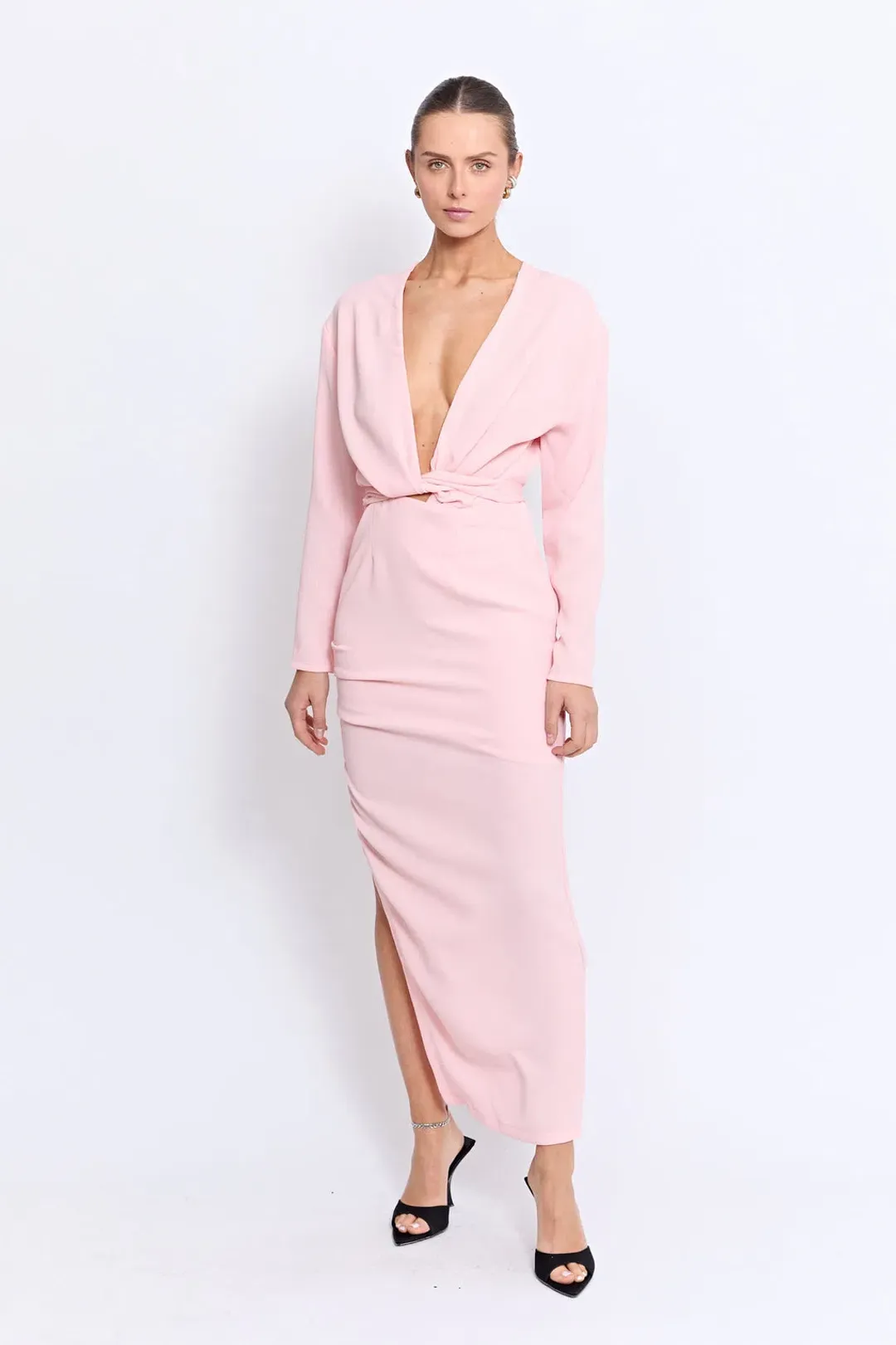 Pfeiffer Pierre Maxi Dress Rose Size S/AU 8 for rent on The Volte - main image
