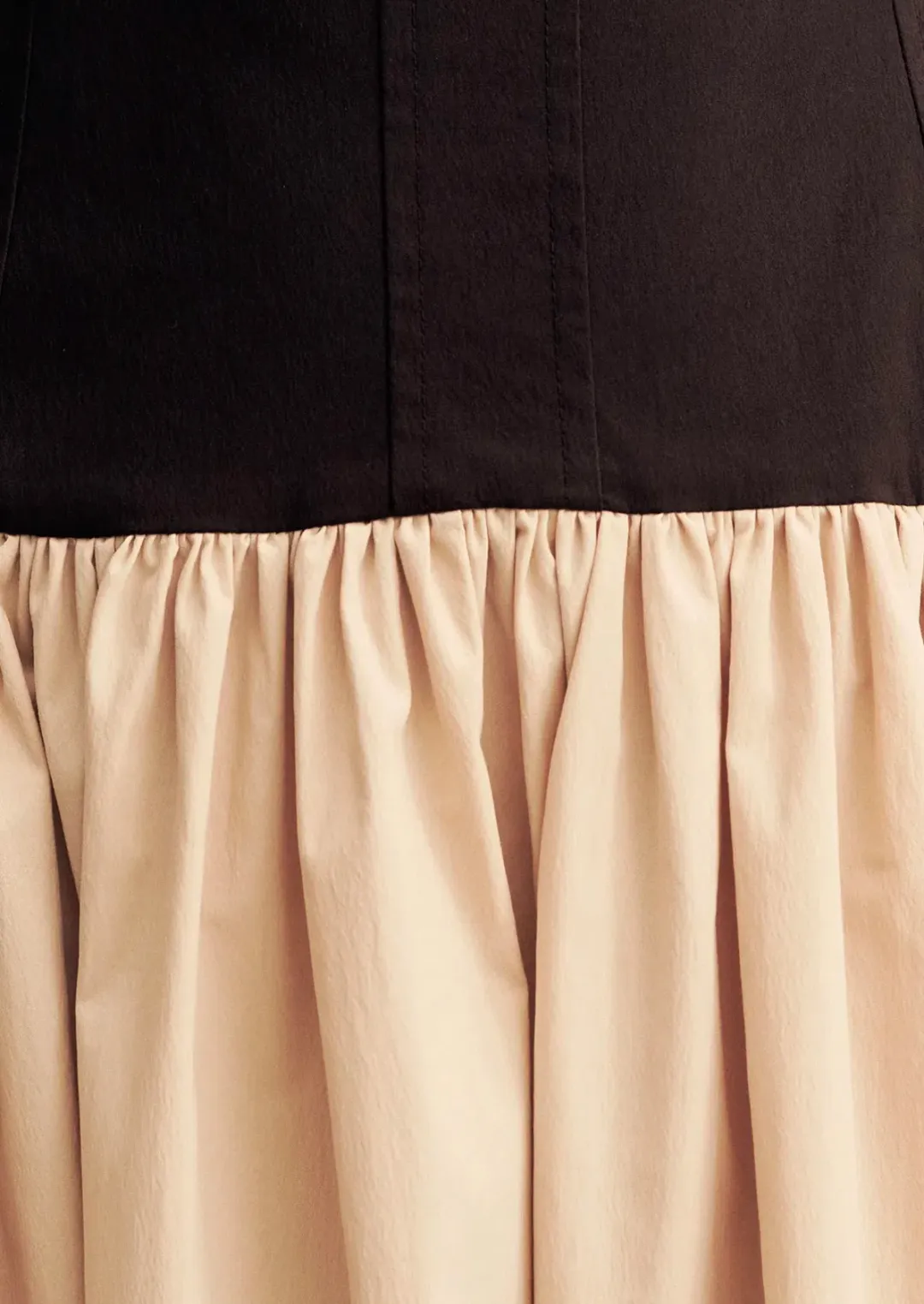 Shona Joy Campbell Bubble Bodice Midi Dress - Oat Milk size 10 for rent on The Volte - main image