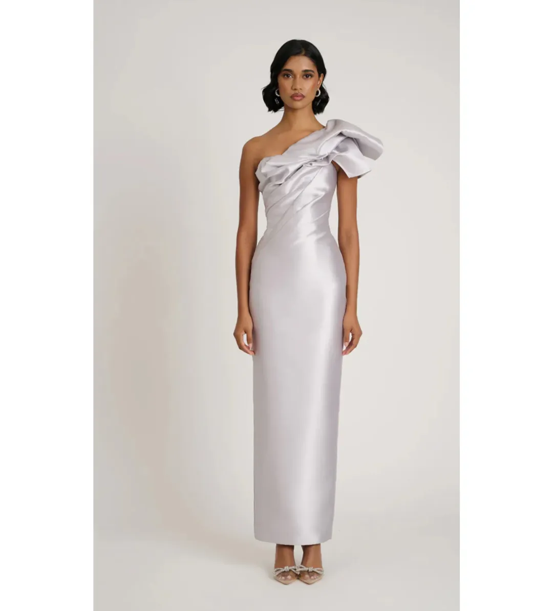Eliya The Label Ashton Gown Silver Size 12 for rent on The Volte - main image