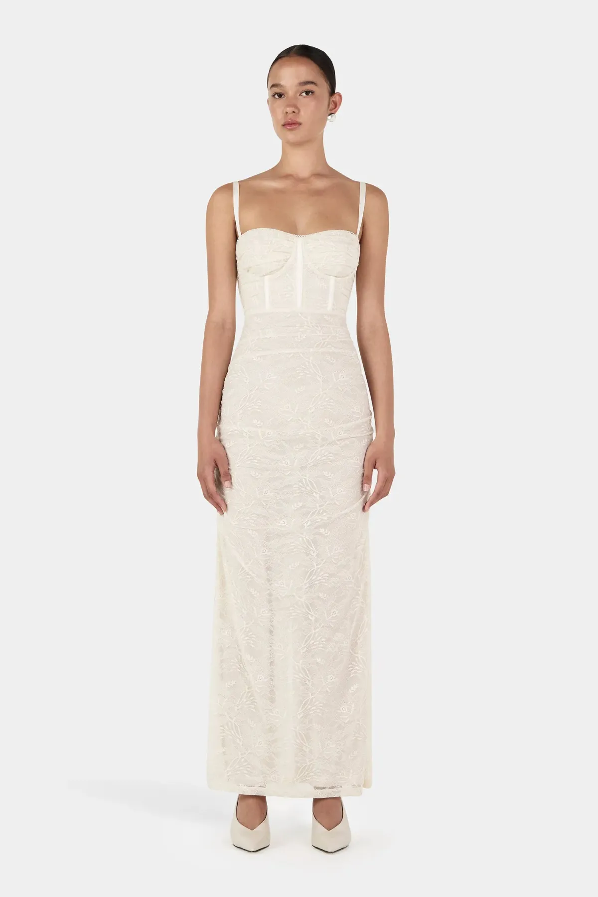 Campari Lace Dress Cream - Image 1