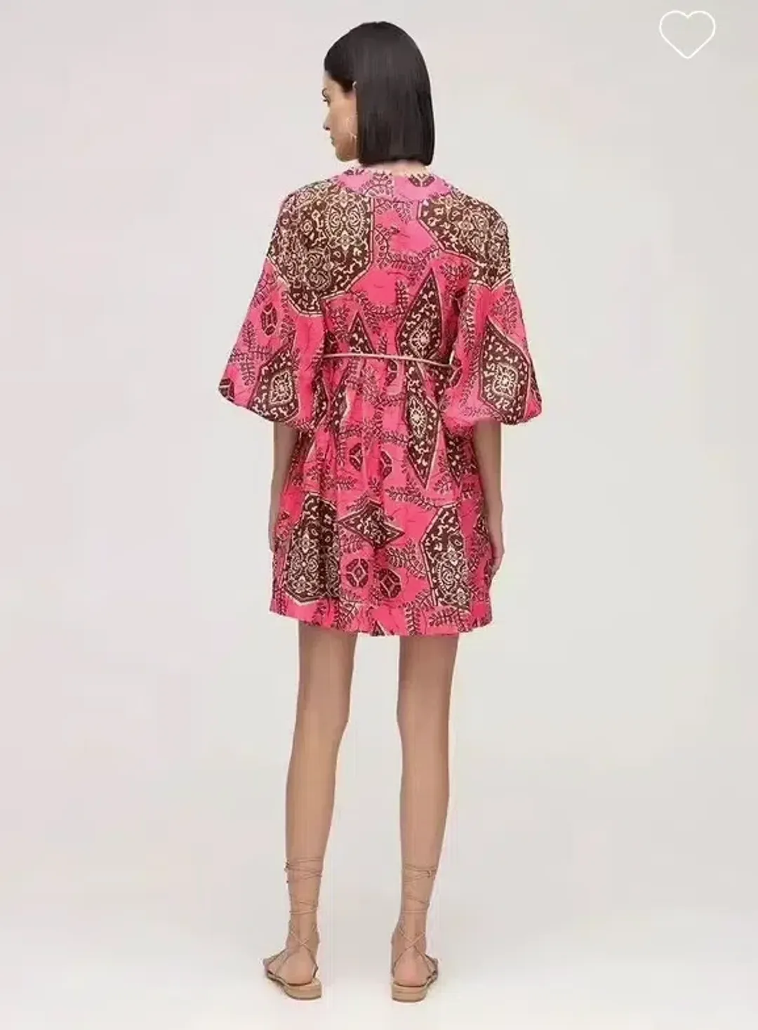 Zimmermann Lulu Plunge Printed Mini Dress for rent on The Volte - main image
