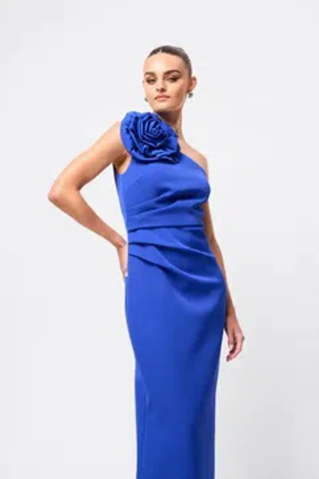 MOSSMAN DREAMSTATE MAXI DRESS / BLUE / SIZE 14 for rent on The Volte - main image