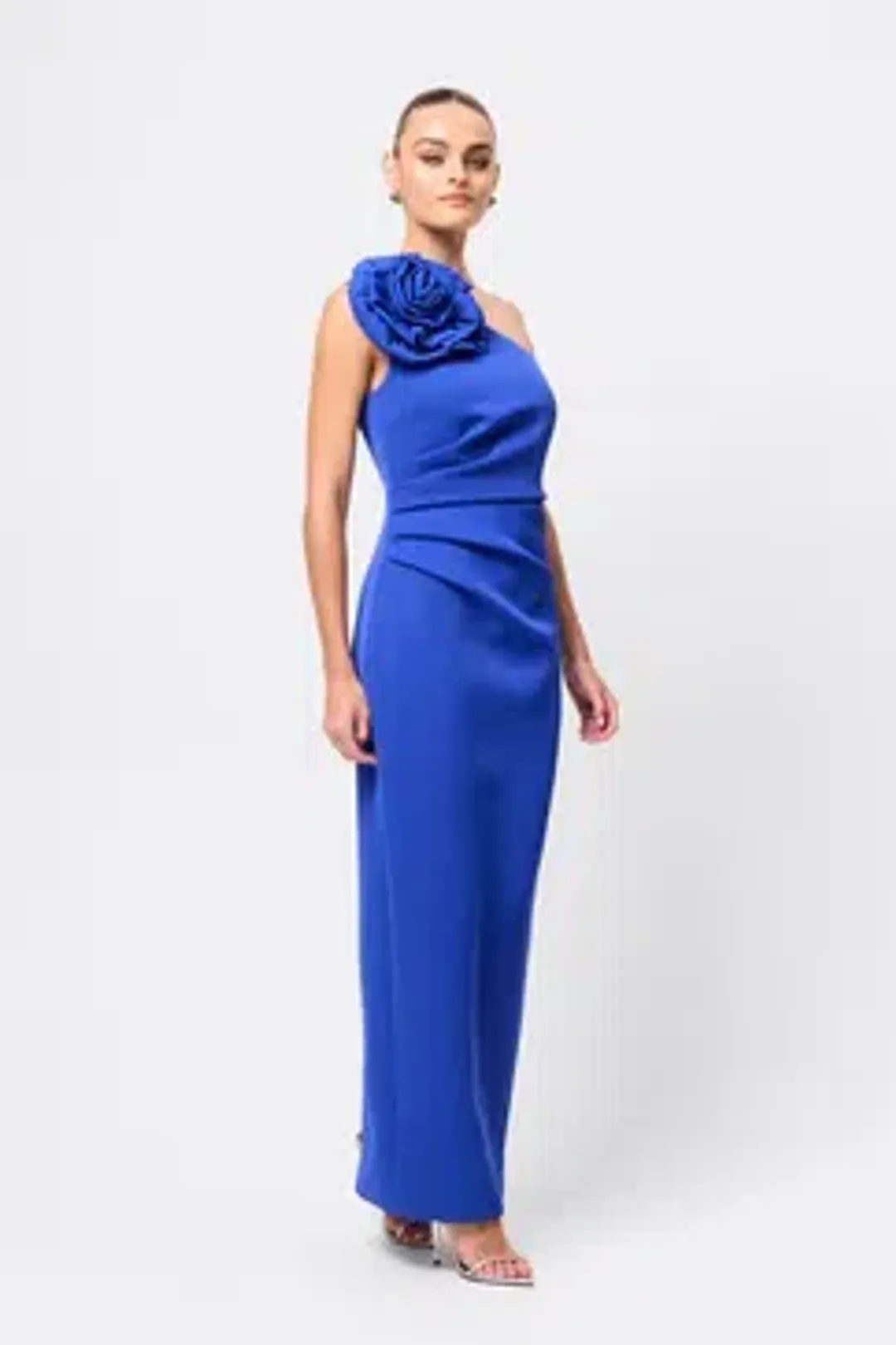 MOSSMAN DREAMSTATE MAXI DRESS / BLUE / SIZE 14 for rent on The Volte - main image