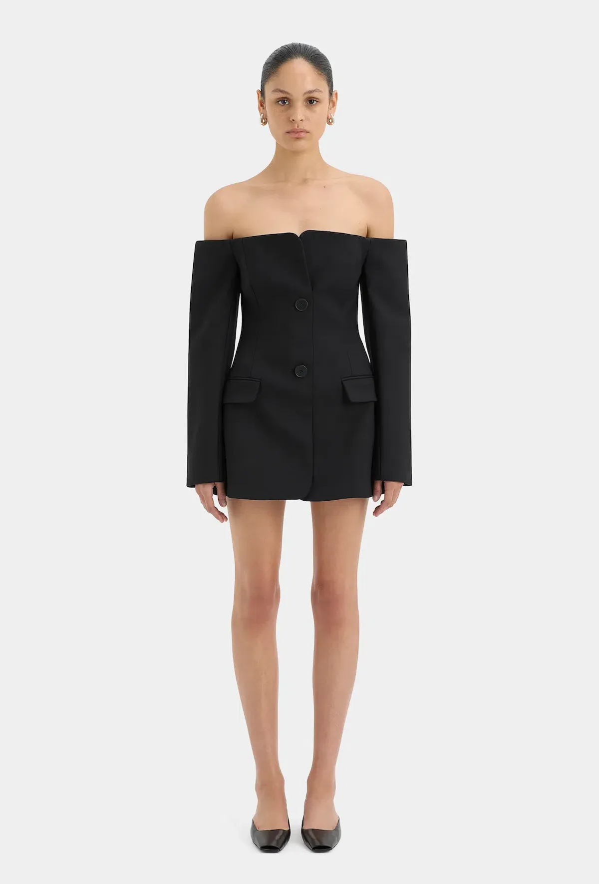 Sir the Label Sandrine Tailored Mini Black Size AU 6 - Image 1