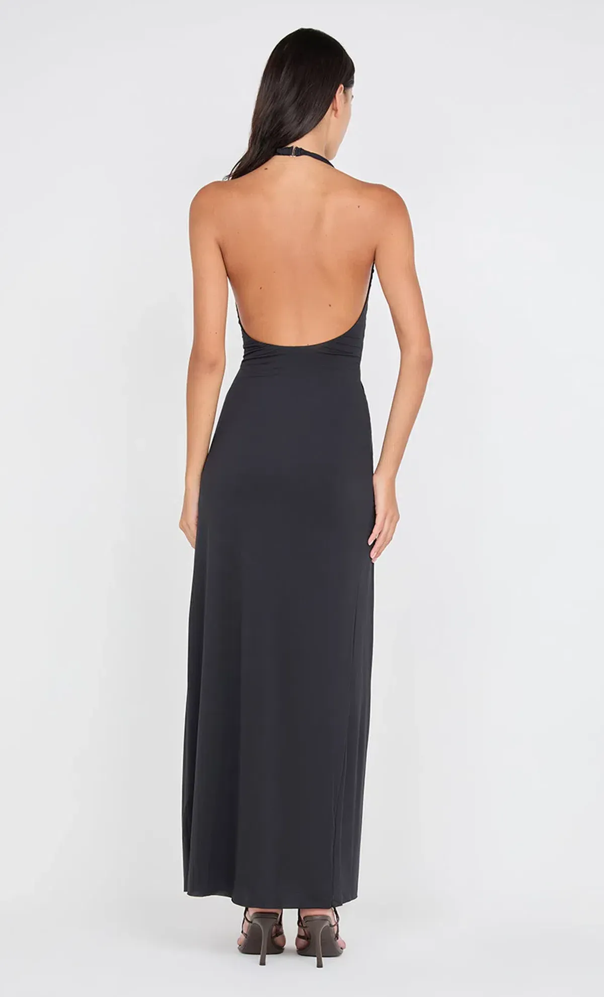 Bec & Bridge Tillie Drape Maxi Dress Black Size AU 8 - Image 3