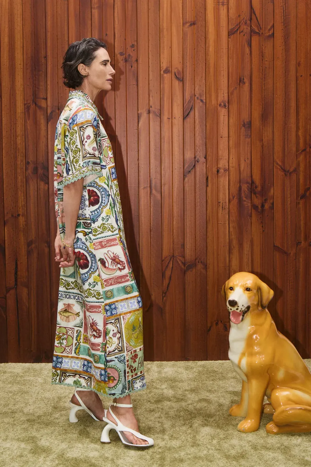 Alemais Tommasina Shirtdress Multi Size 14 for rent on The Volte - main image