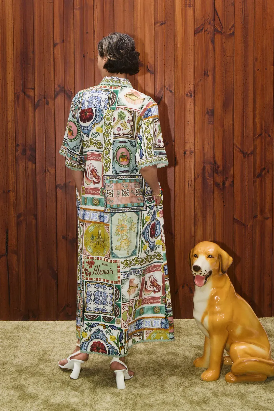 Alemais Tommasina Shirtdress Multi Size 14 for rent on The Volte - main image
