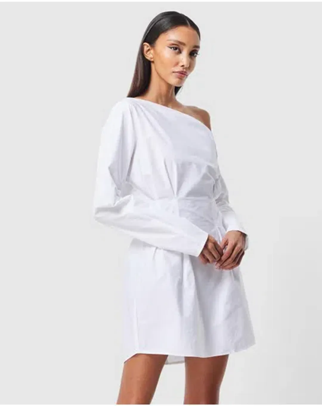 Mossman Homage Mini Dress White Size 12  for rent on The Volte - main image