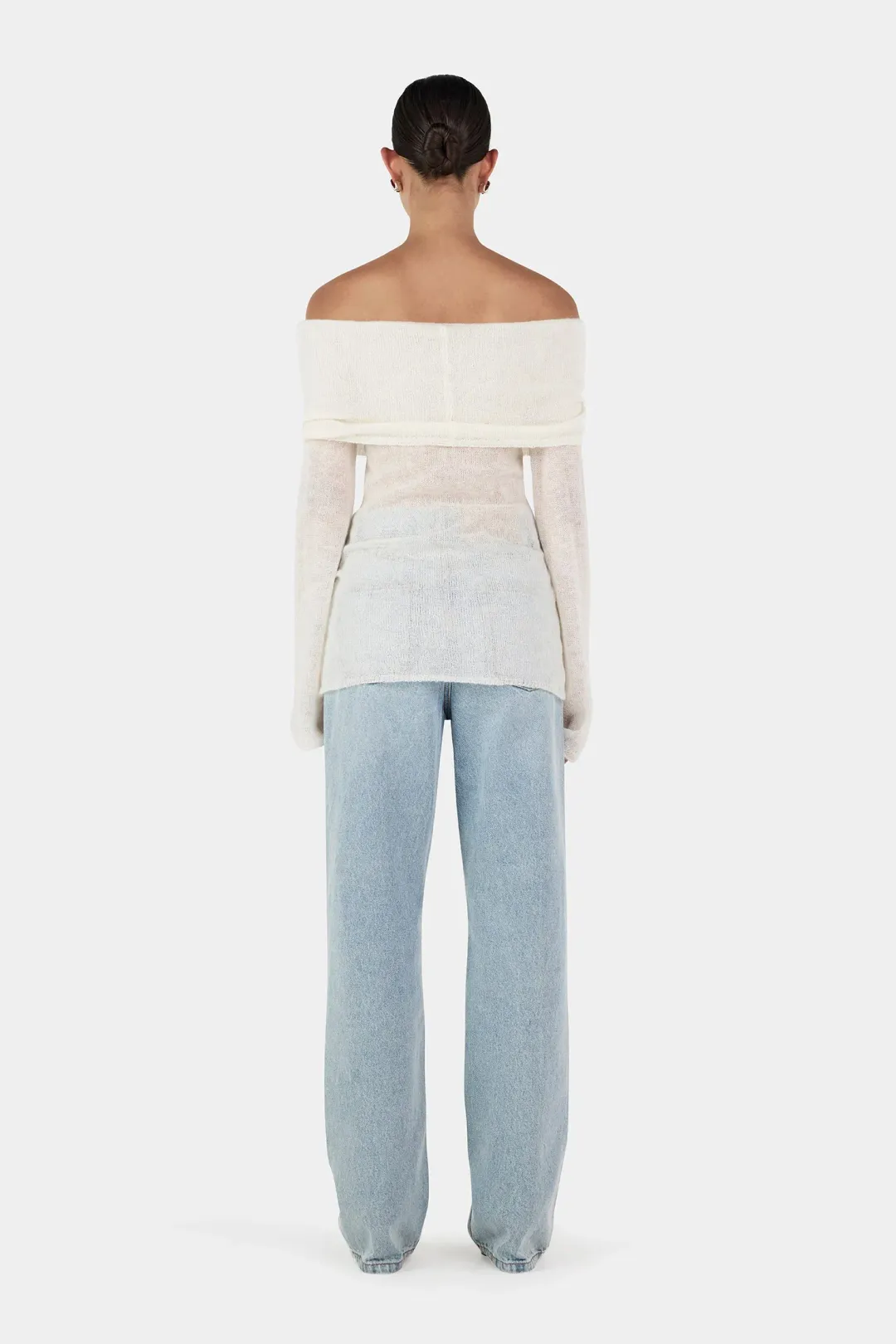 Hansen and Gretel Tozzi Knit Top Ivory Size 6 for rent on The Volte - main image