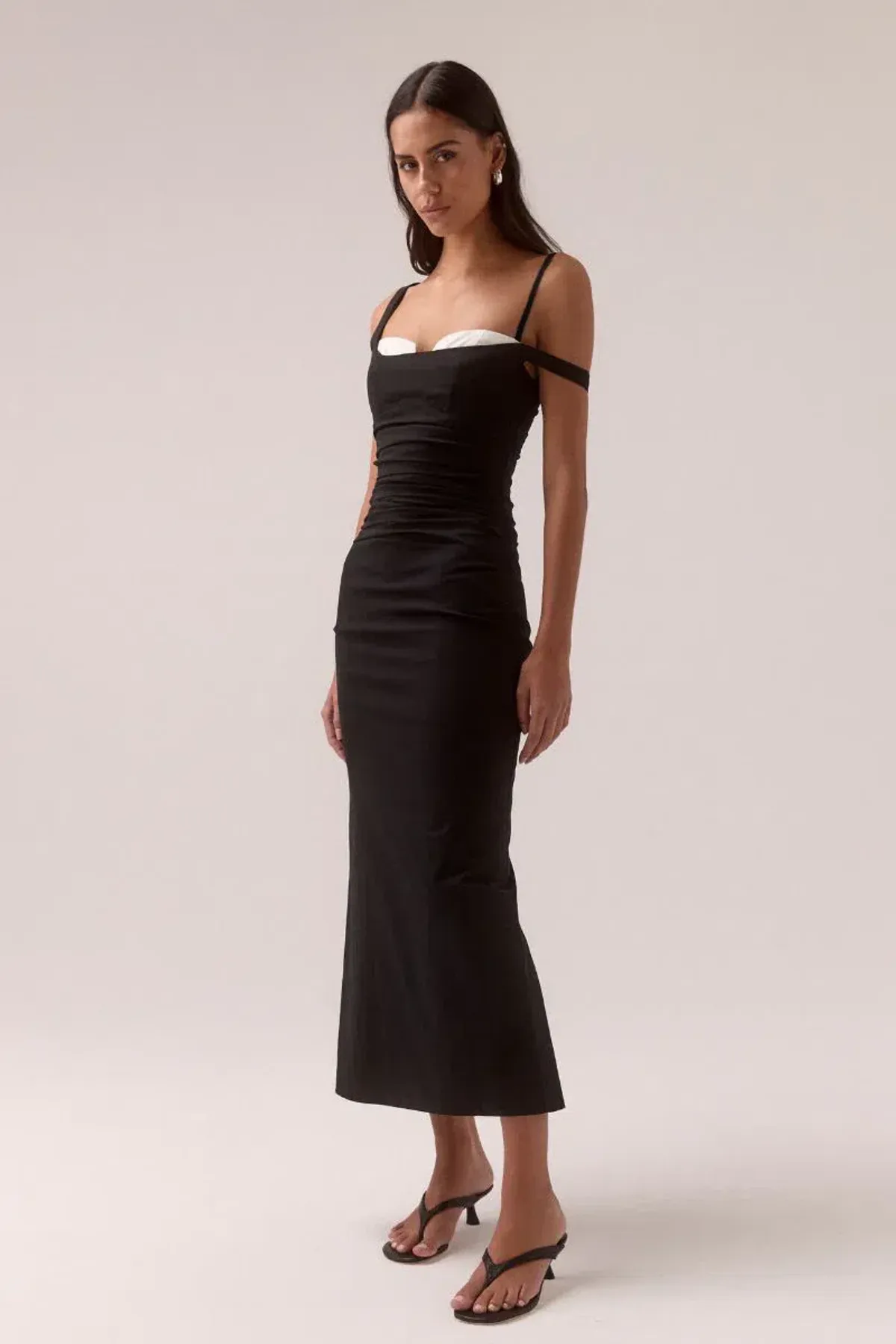 Sovere Lure Midi Dress Black Size 10 - Image 3