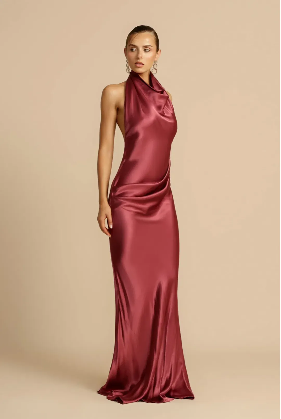 Arcina Ori Gaia Dress Plum Size S/AU 8 for rent on The Volte - main image