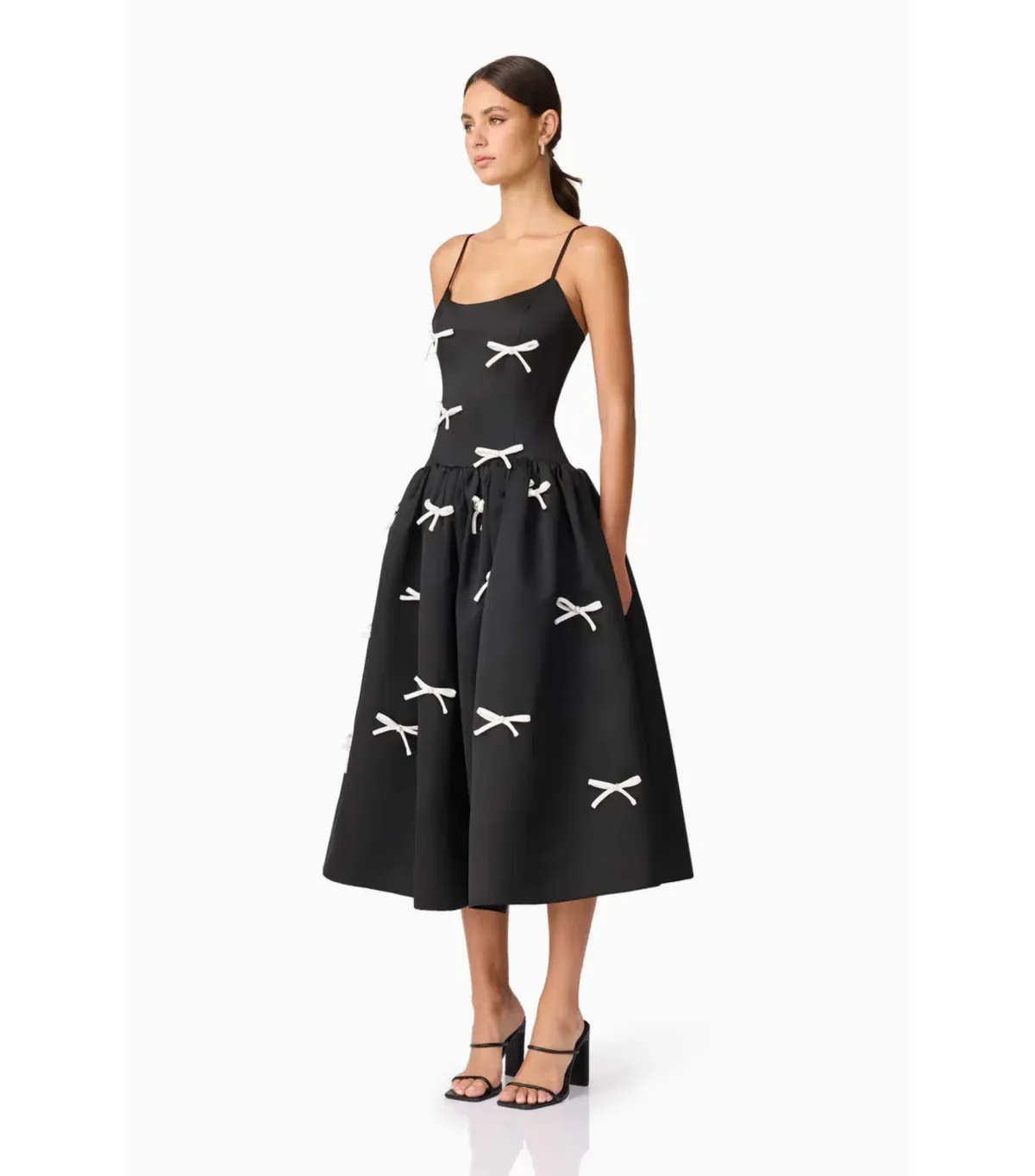 Elliatt Ursula Midi Dress Black Size AU 10 - Image 2