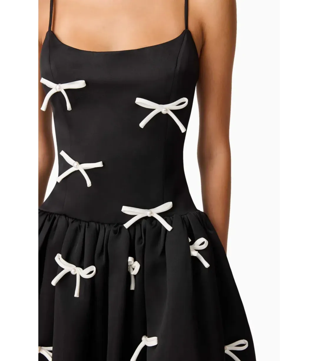 Elliatt Ursula Midi Dress Black Size AU 10 for rent on The Volte - main image