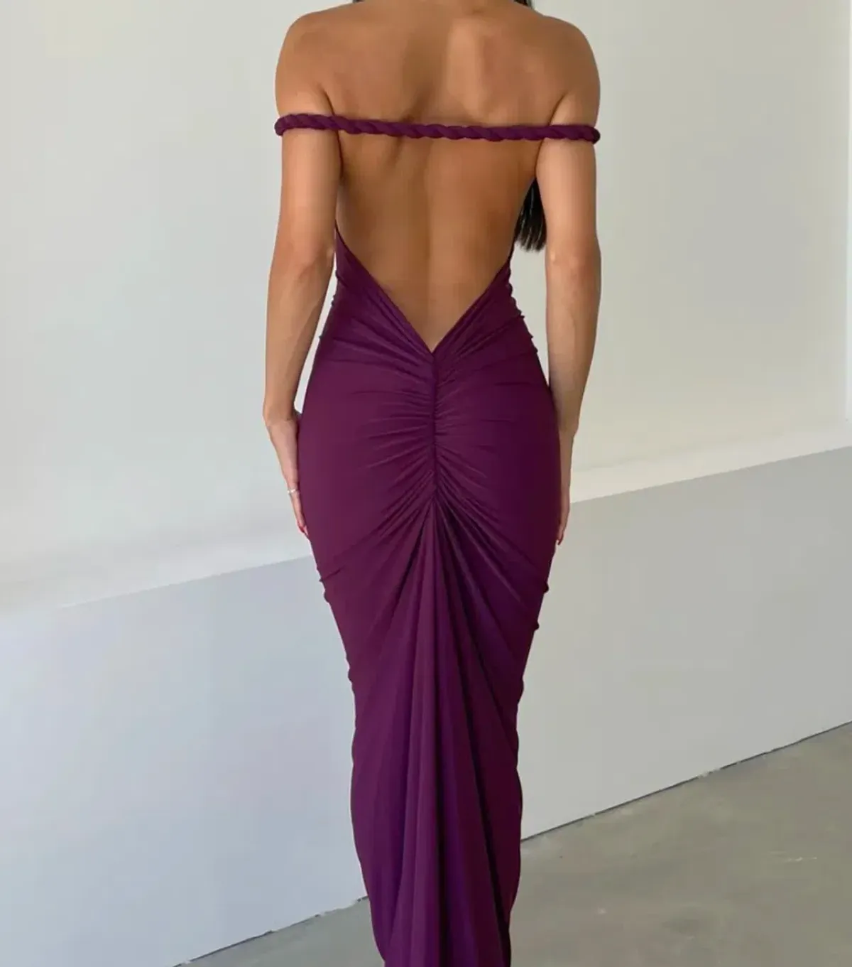 Melani the Label Maia Dress Mulberry Size S/AU 6 - Image 4