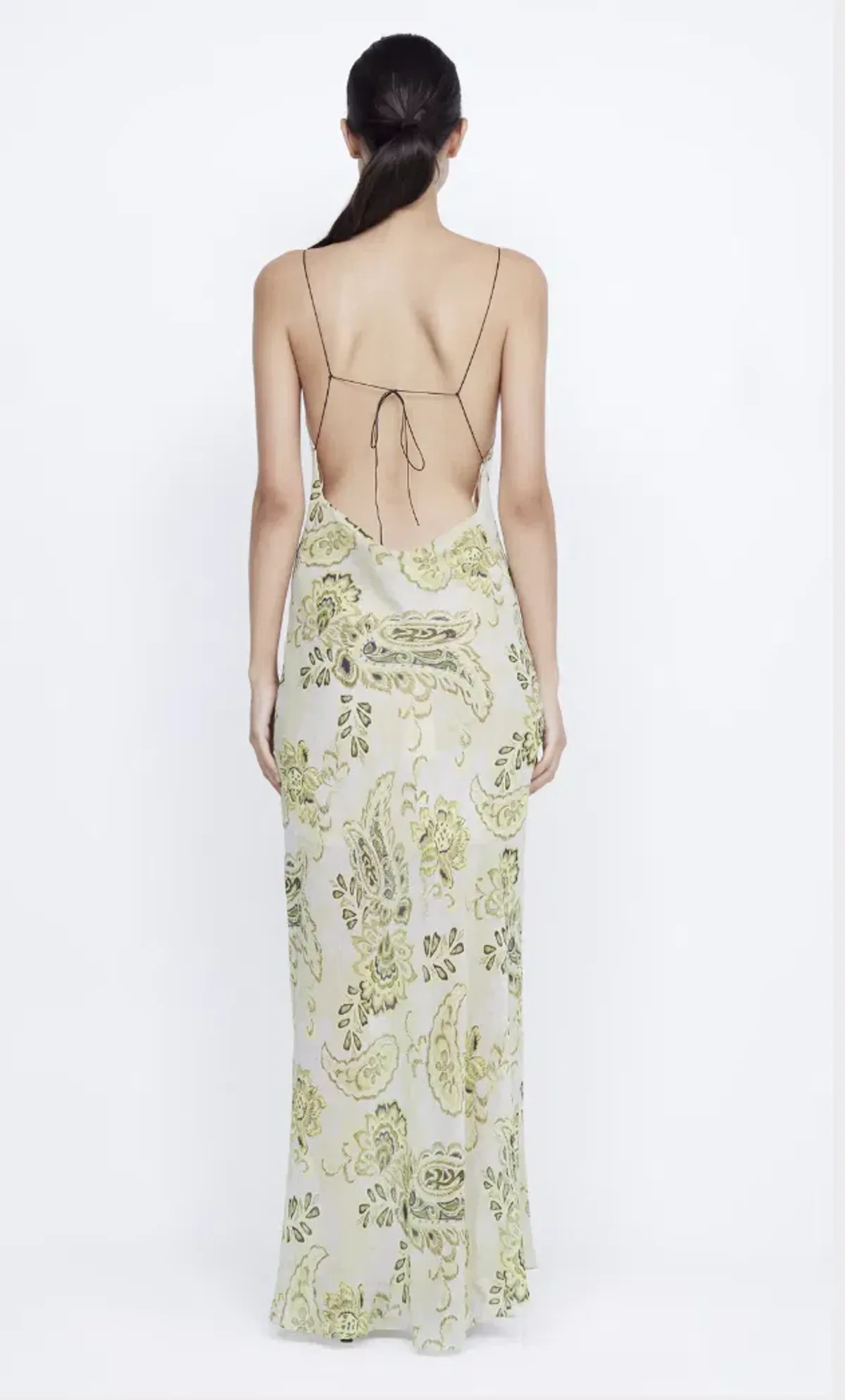 Bec & Bridge Lylou Maxi Dress in Lemon Paisley Size 8 - Image 3