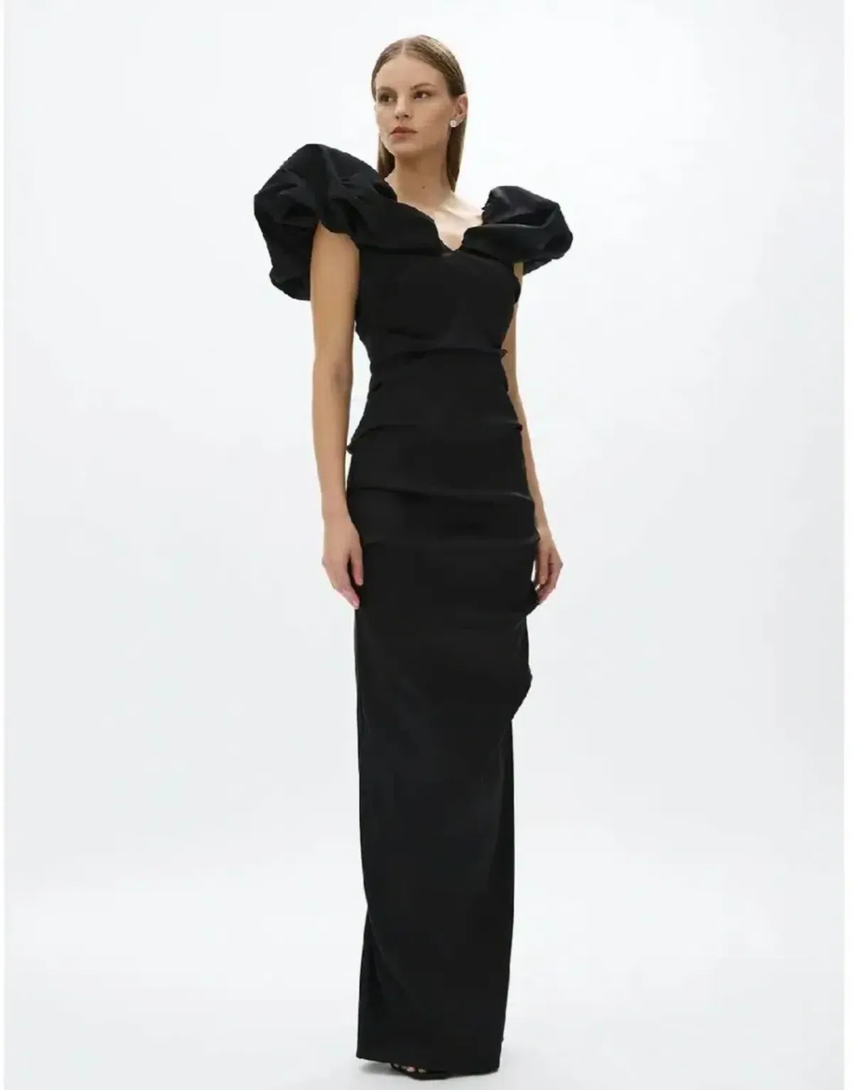 Rachel Gilbert Frey Gown Black 4/AU14 - Image 5