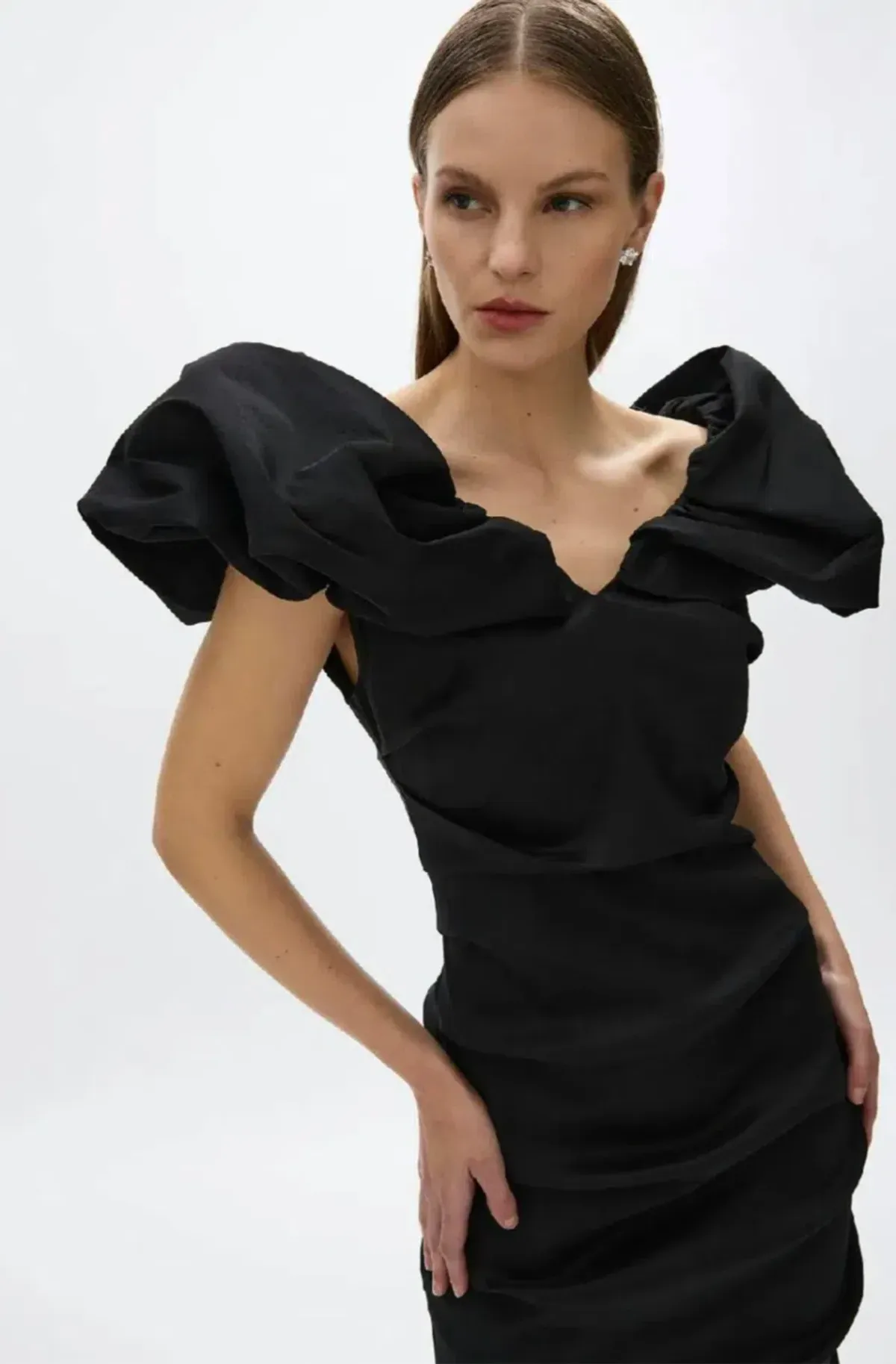 Rachel Gilbert Frey Gown Black 4/AU14 - Image 6