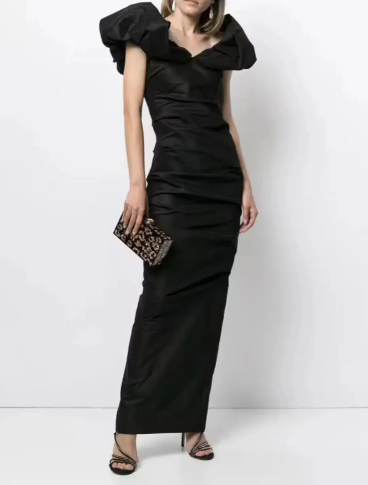 Rachel Gilbert Frey Gown Black 4/AU14 - Image 1