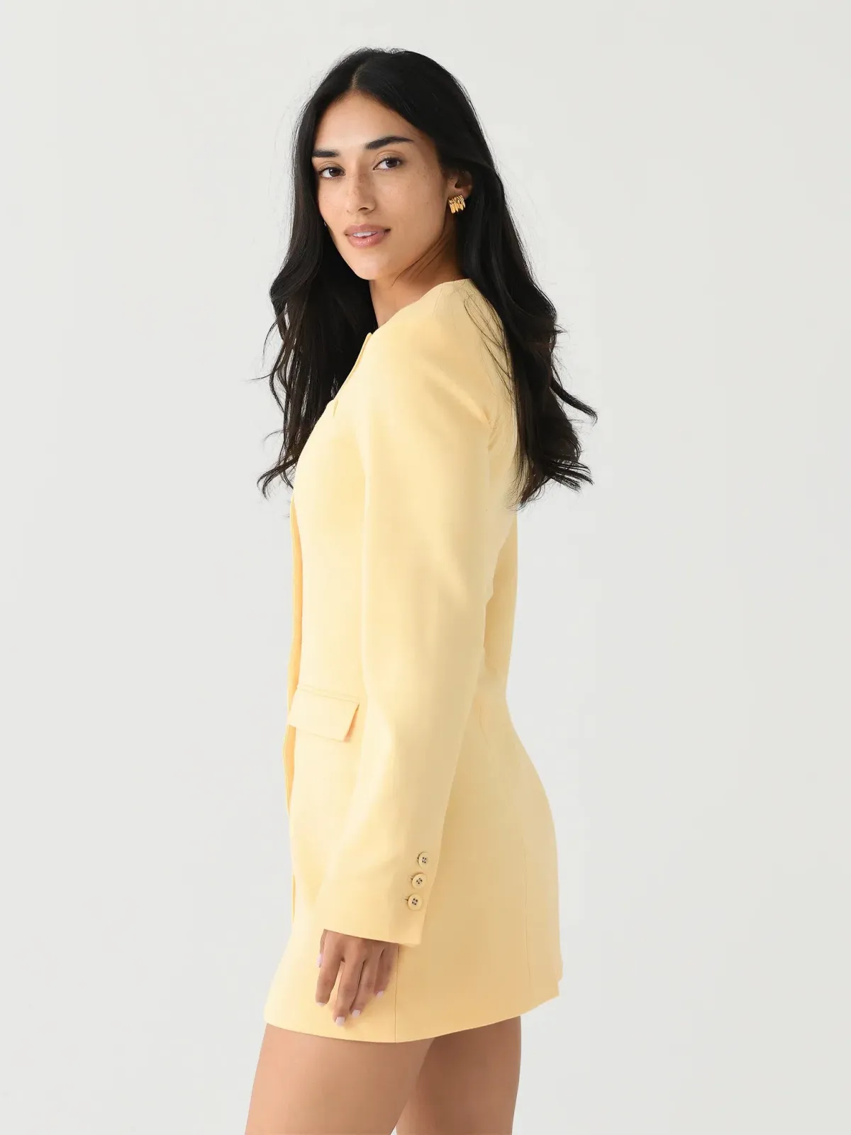 ANNA QUAN Eva Dress Butter Yellow 8 - Image 5