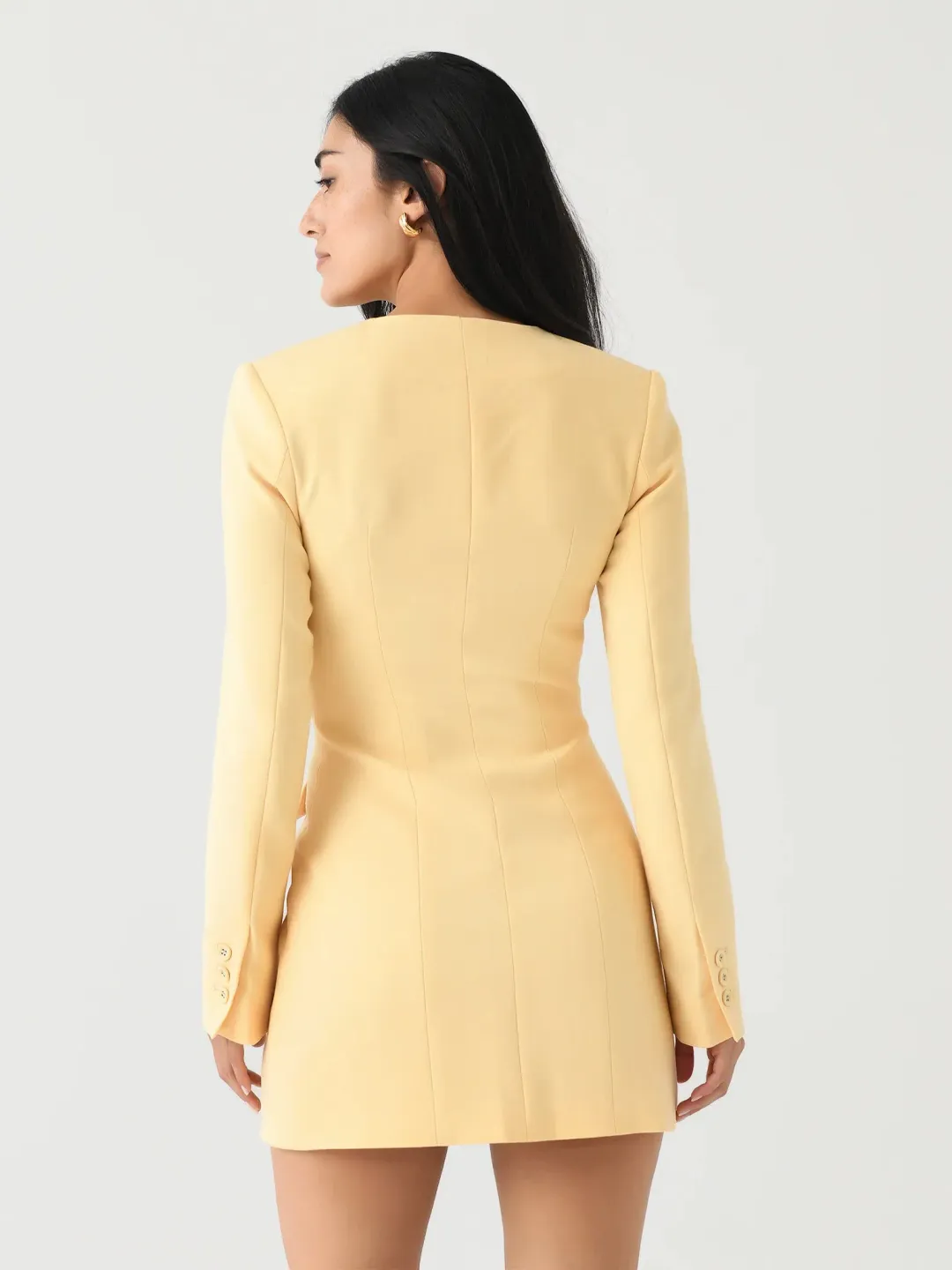 ANNA QUAN Eva Dress Butter Yellow 8 for rent on The Volte - main image