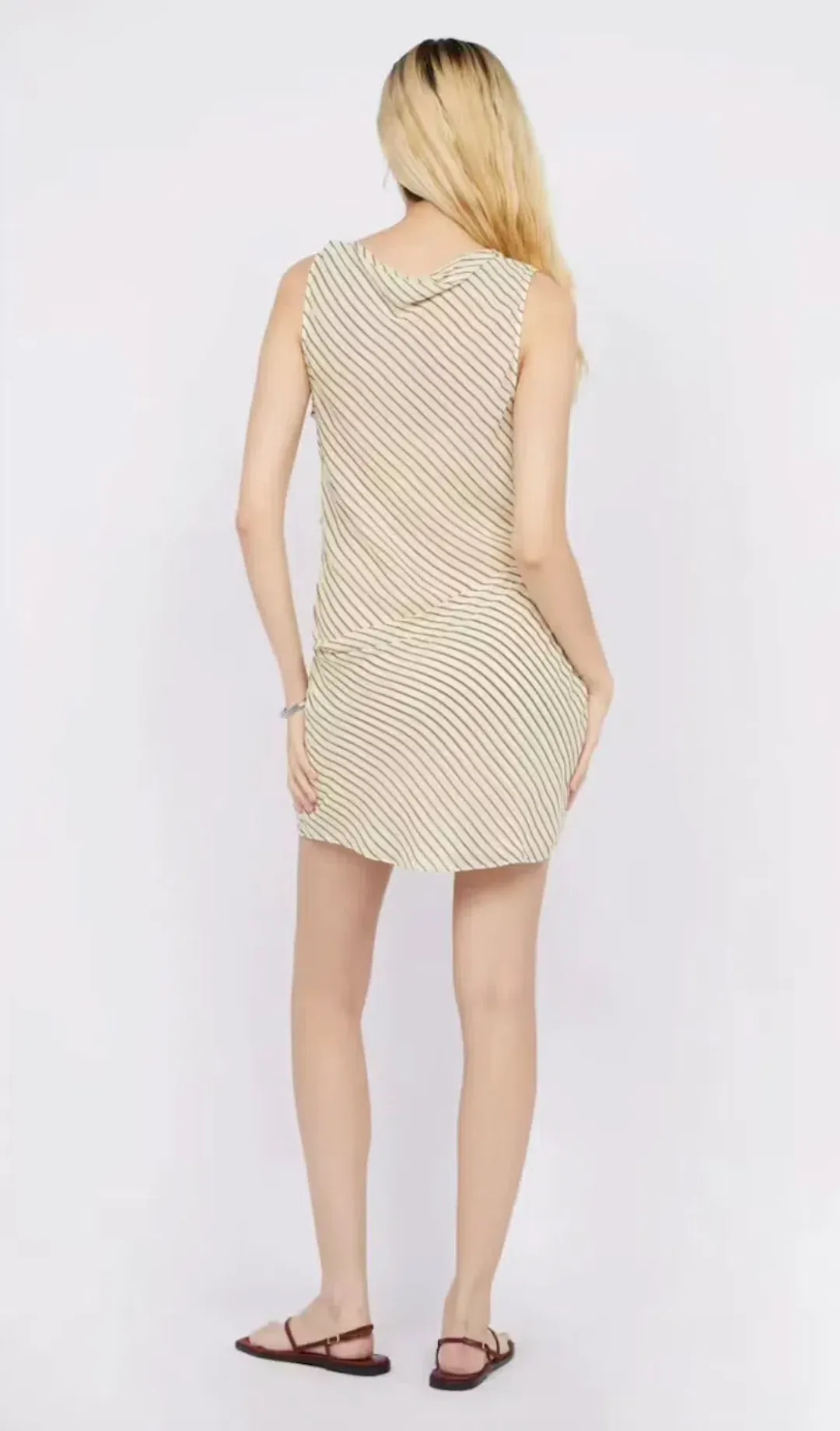 Bec + Bridge Anise Asym Mini Dress in Butter + Plum Size AU 10 for rent on The Volte - main image