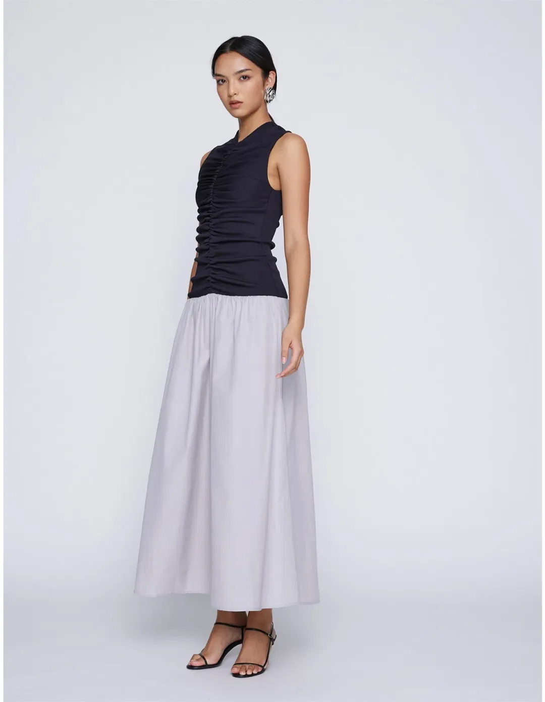Anna Quan Isla Dress Grey Size 6 for rent on The Volte - main image
