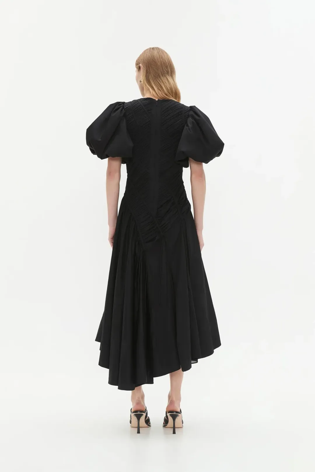 Aje Wisteria Midi Dress Black 12  for rent on The Volte - main image