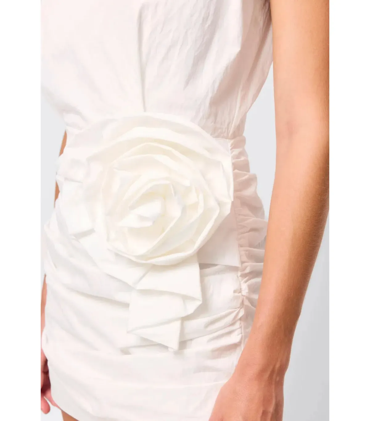 Mossman Wrapped In You Mini Dress White Size AU 8 - Image 3