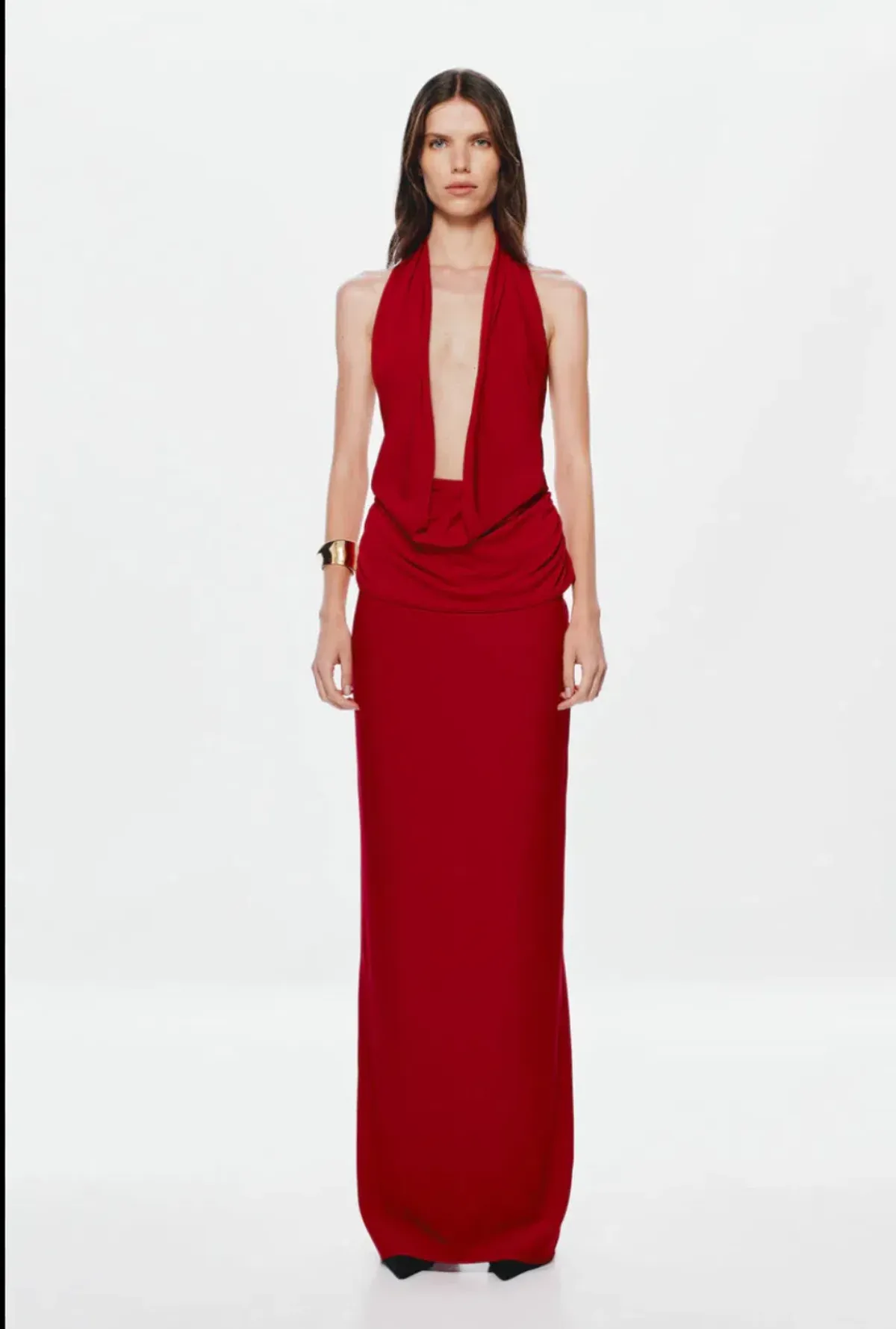 Misha Vanessa Jersey Maxi Dress in Cherry Red XS / AU 6 - Image 1