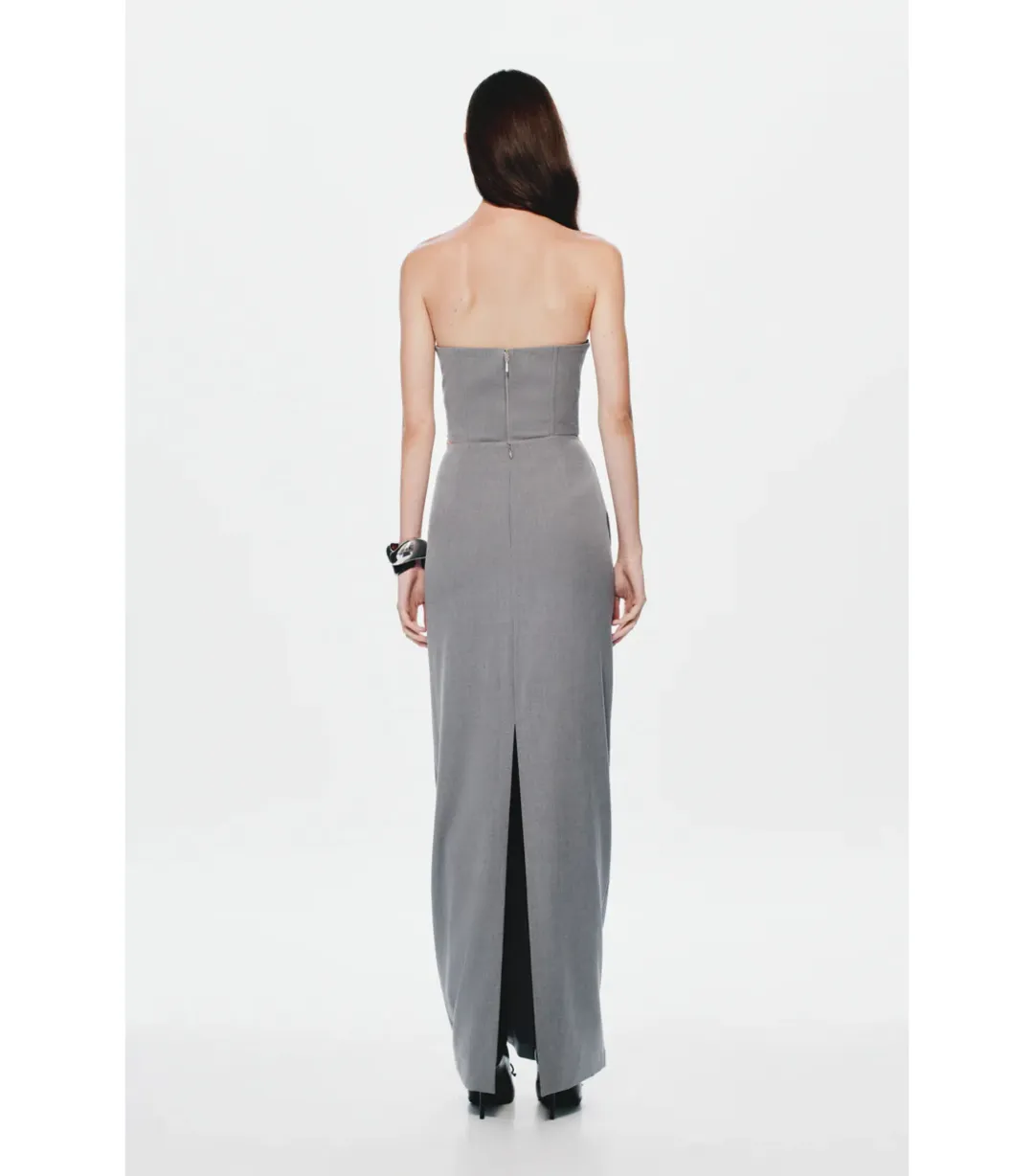 MISHA The Henri Suiting Top and Maxi Skirt Grey Size 6/XS for rent on The Volte - main image