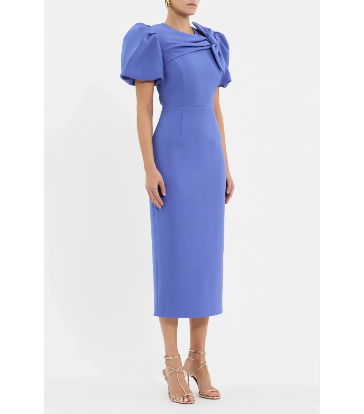 Rebecca Vallance Violetta Midi Dress in Periwinkle Blue Size AU 10 - Image 2