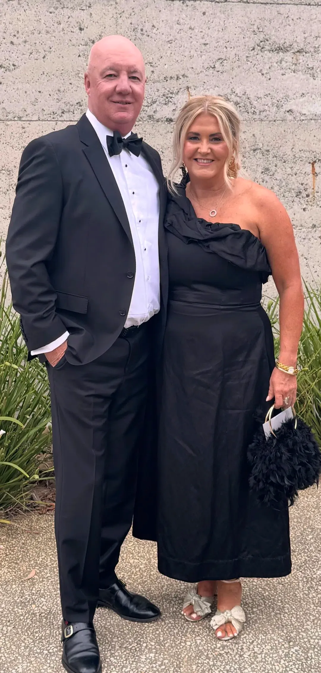 Veronika Maine Satin one shoulder black dress 14 for rent on The Volte - main image