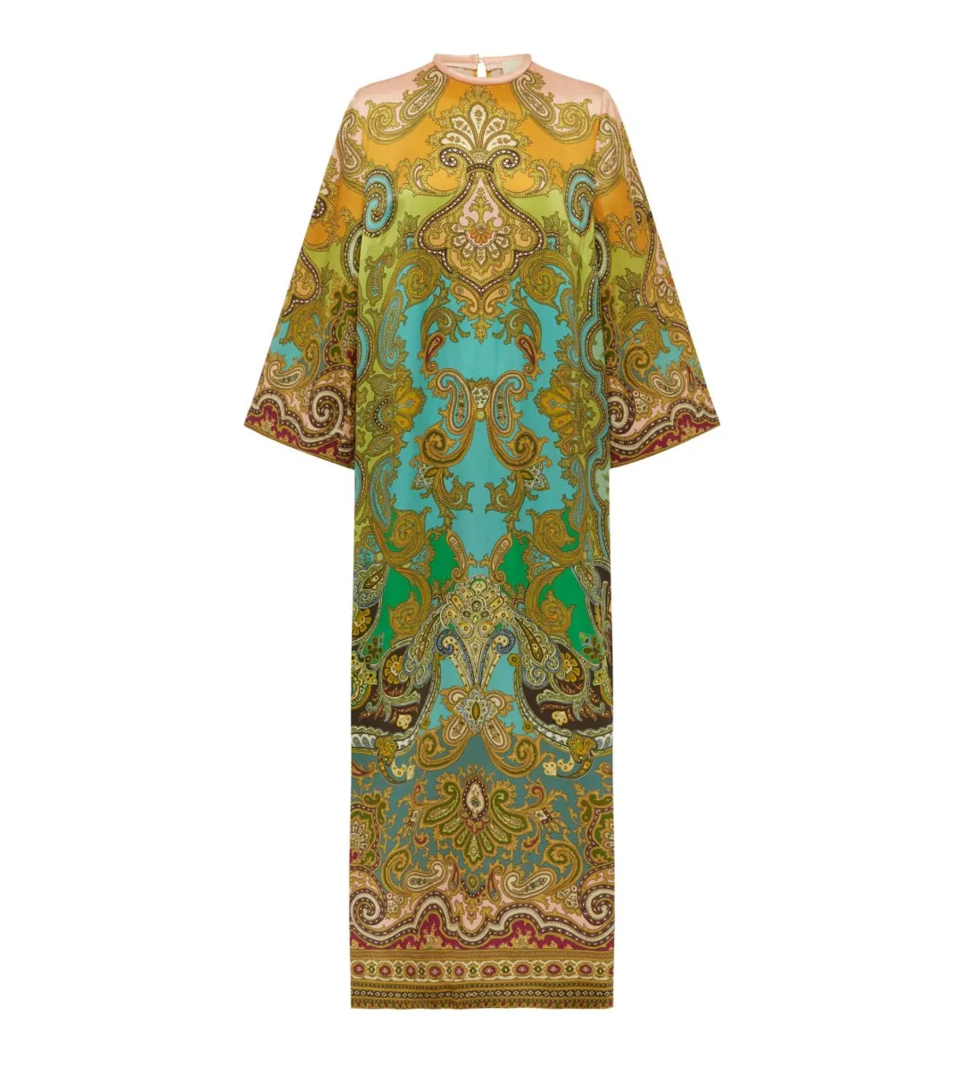 Alemais Clemenza Silk Midi Dress Multi  Size 14 for rent on The Volte - main image