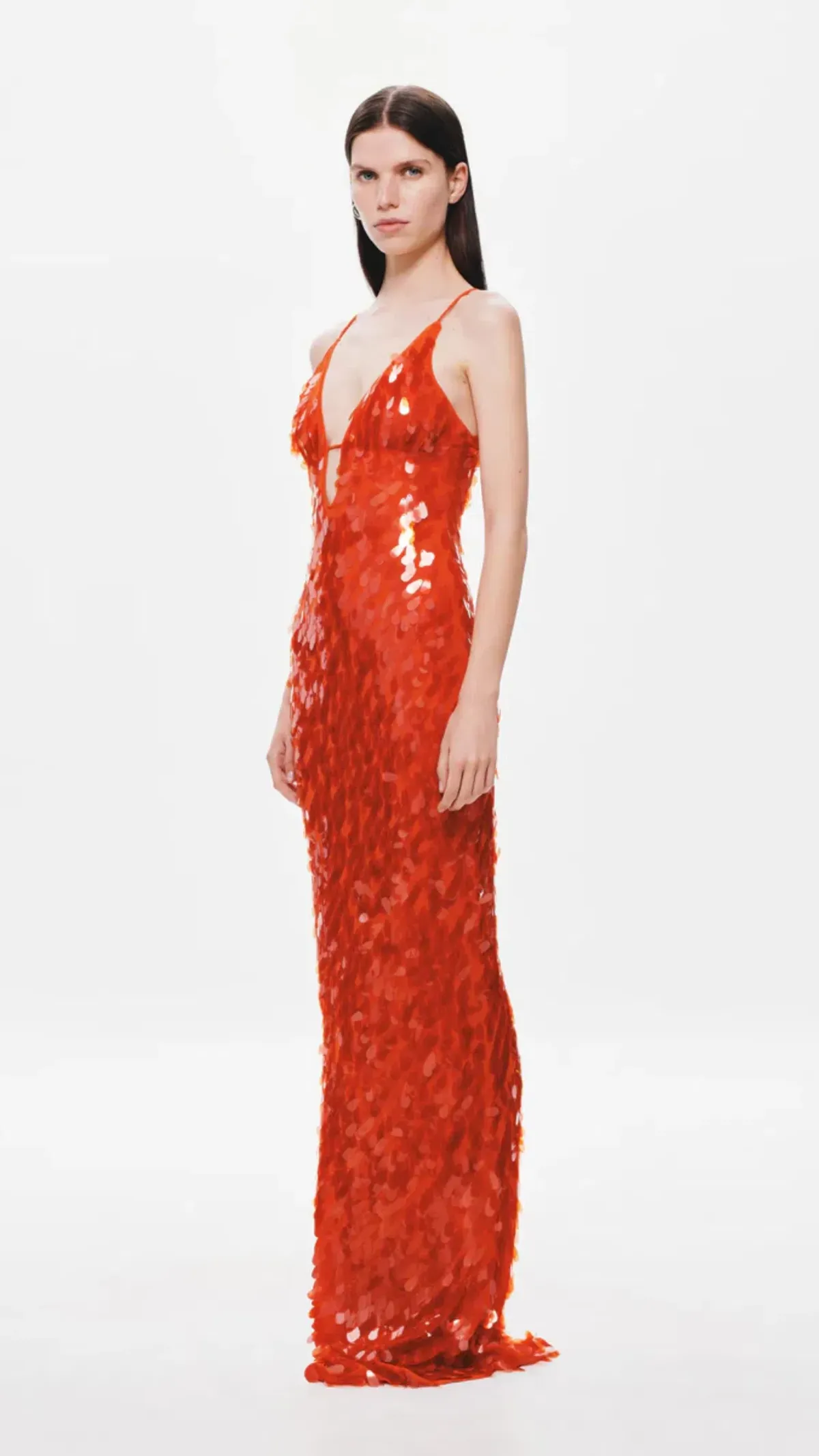 Misha  Sapphire Sequin Dress in Red Size L / Au 12 - Image 2