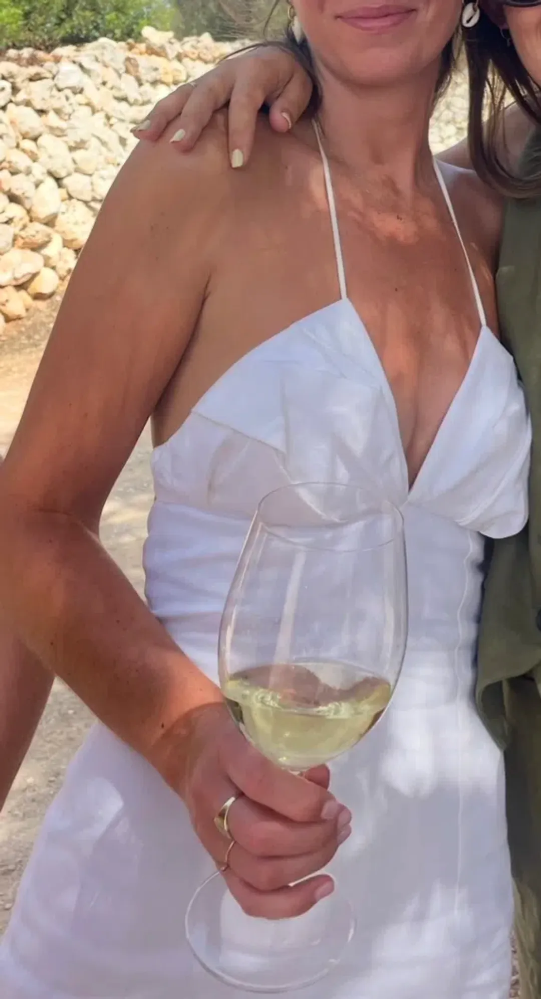 Jacquemus Bambino Linen Halter Mini Dress Size 8 for rent on The Volte - main image