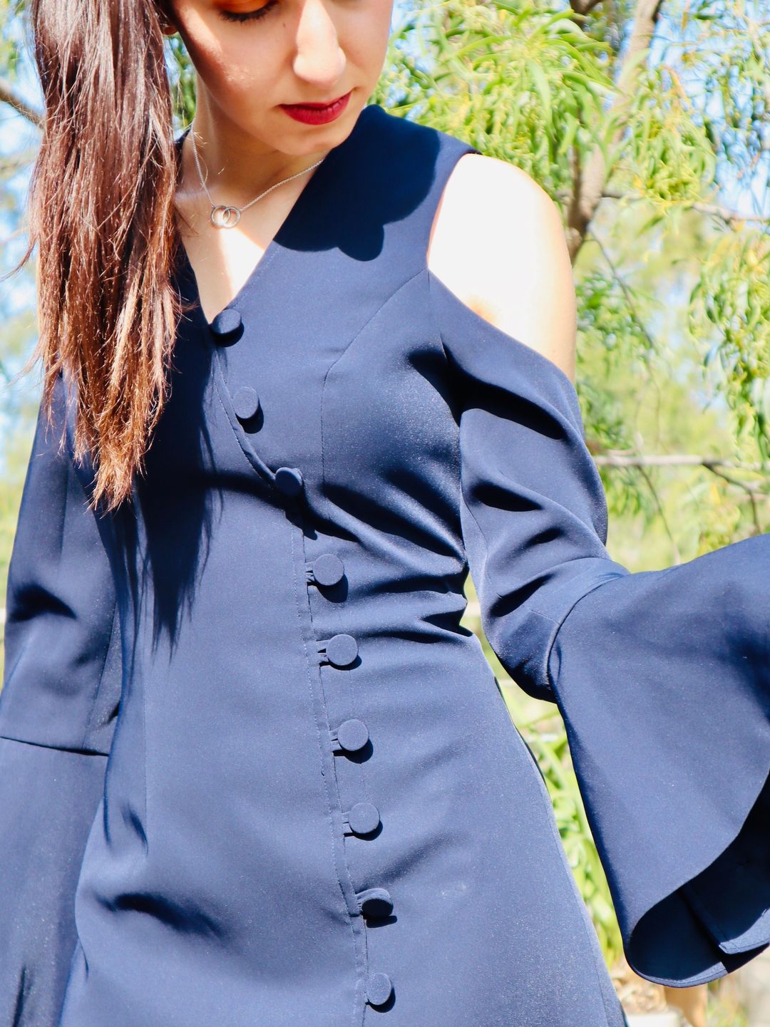 Navy blue Suite Dress Mossman Size 8-10 for rent on The Volte - main image