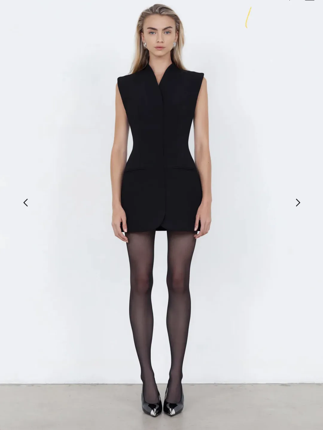 The Cross Mini Dress Black Size 16  for rent on The Volte - main image