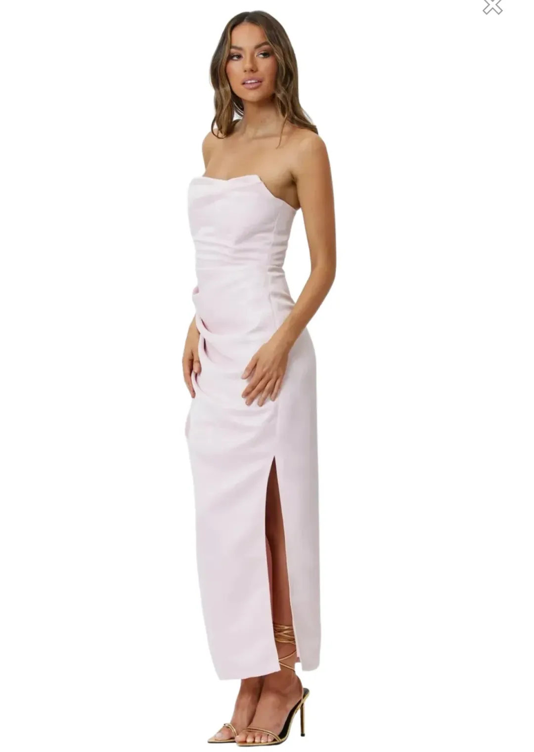 Bianca & Bridgett Evelyn Dress Blush Size 16 for rent on The Volte - main image