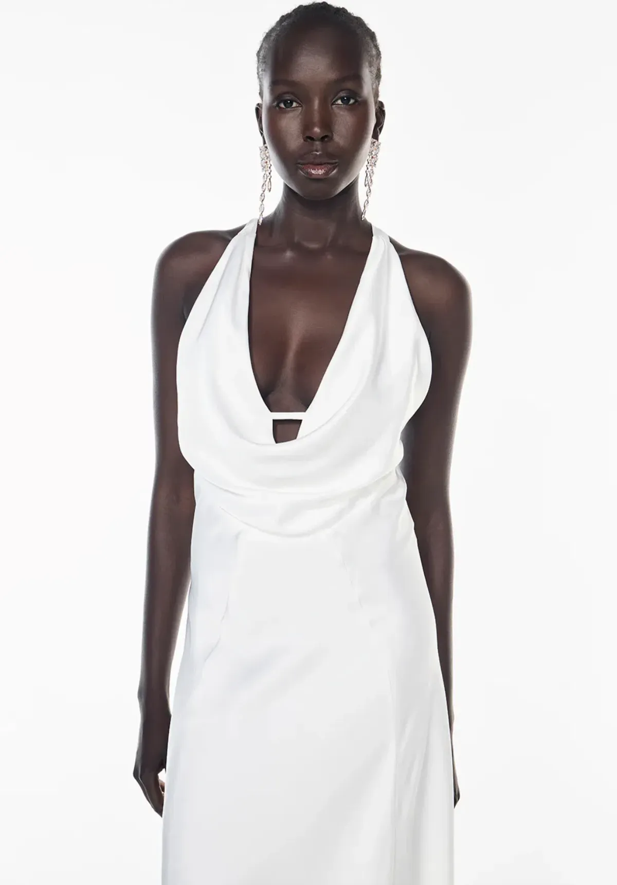 Manning Cartell CHARMED COWL SLIP DRESS in White AU 8 - Image 2