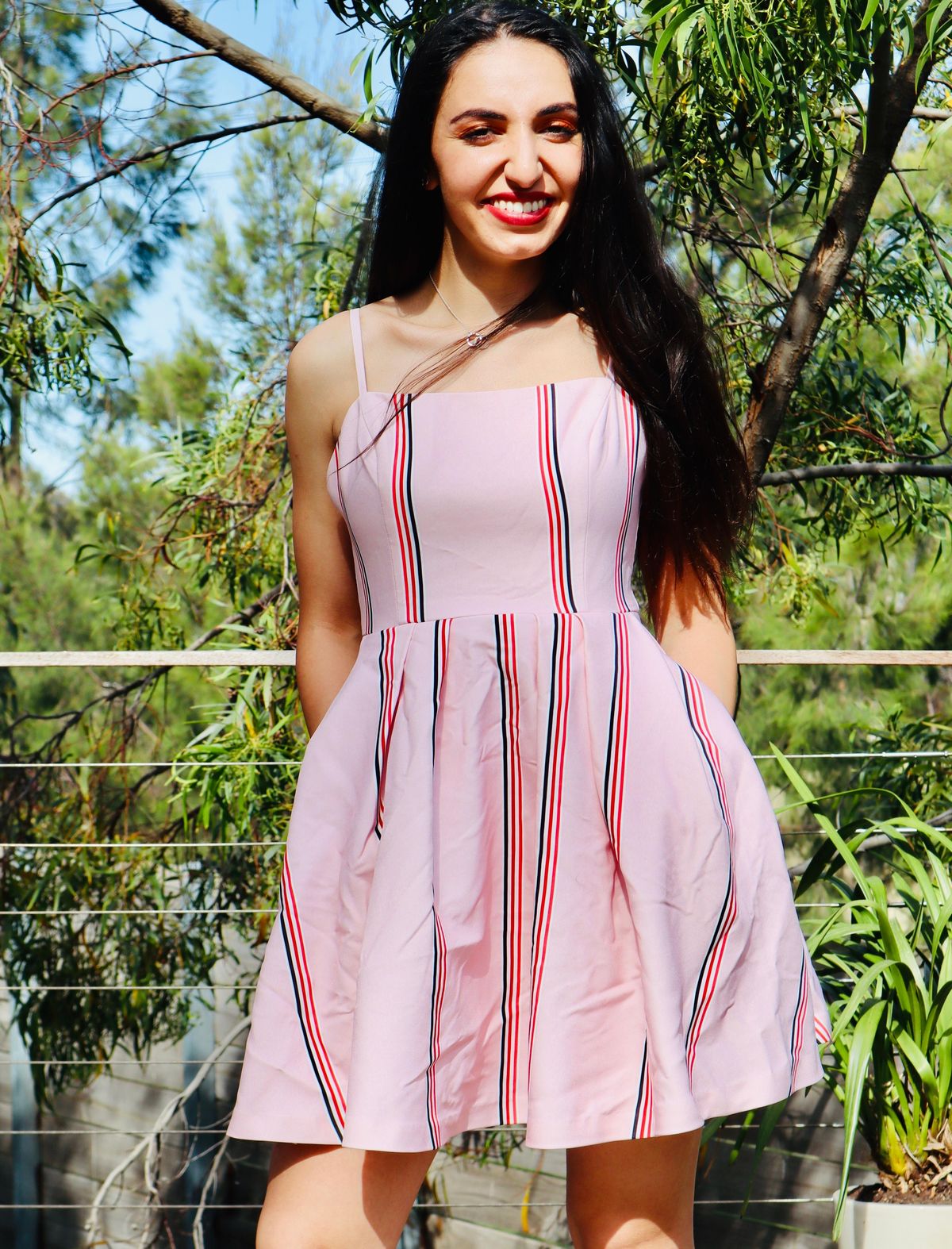 Mossman Baby Doll Mini Dress Pink Size 8 - Image 2