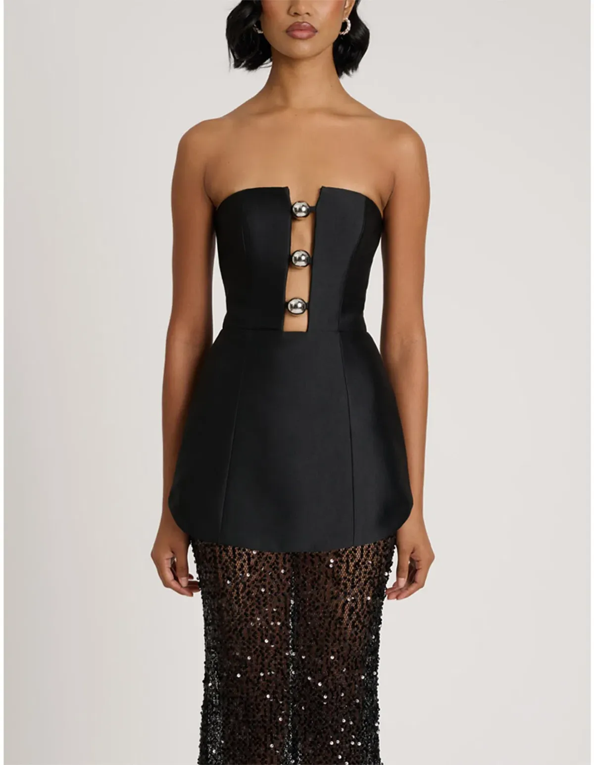 Eliya the Label Nerissa Maxi Dress Black Size AU 14 - Image 3