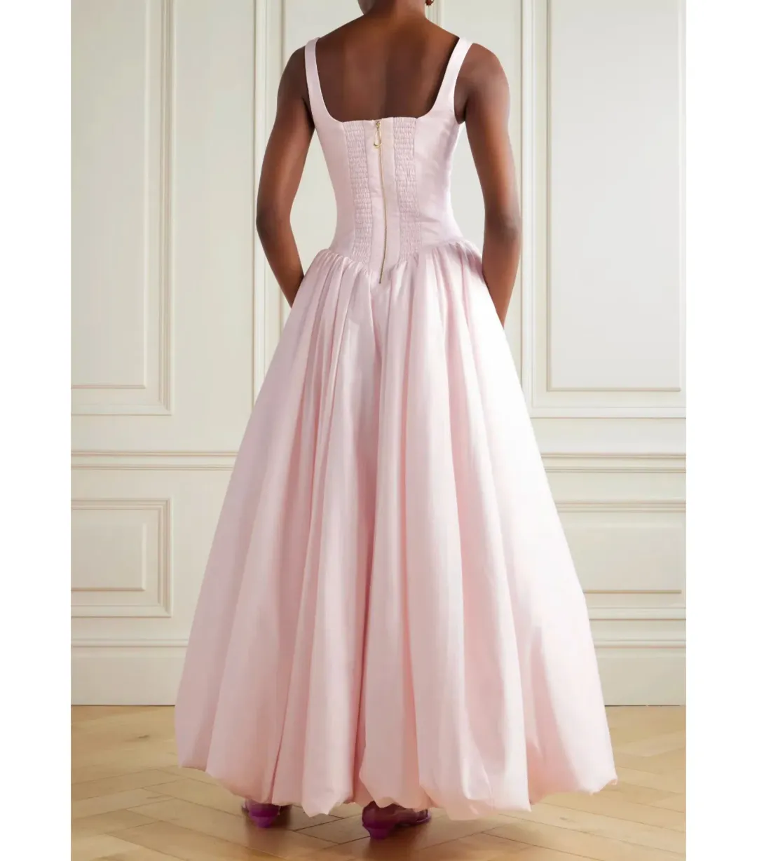 Aje Alani Maxi Gown in Pastel Pink Size AU 6  for rent on The Volte - main image