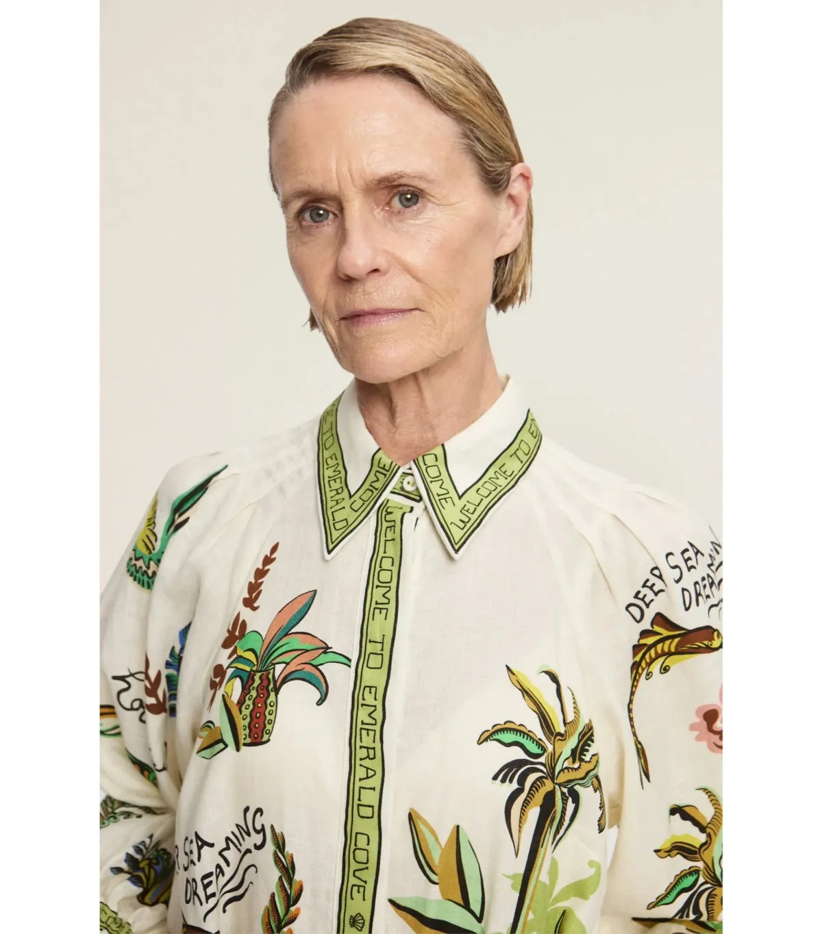 Alemais Day Dream Linen Midi Shirtdress Print Size AU 8  - Image 2