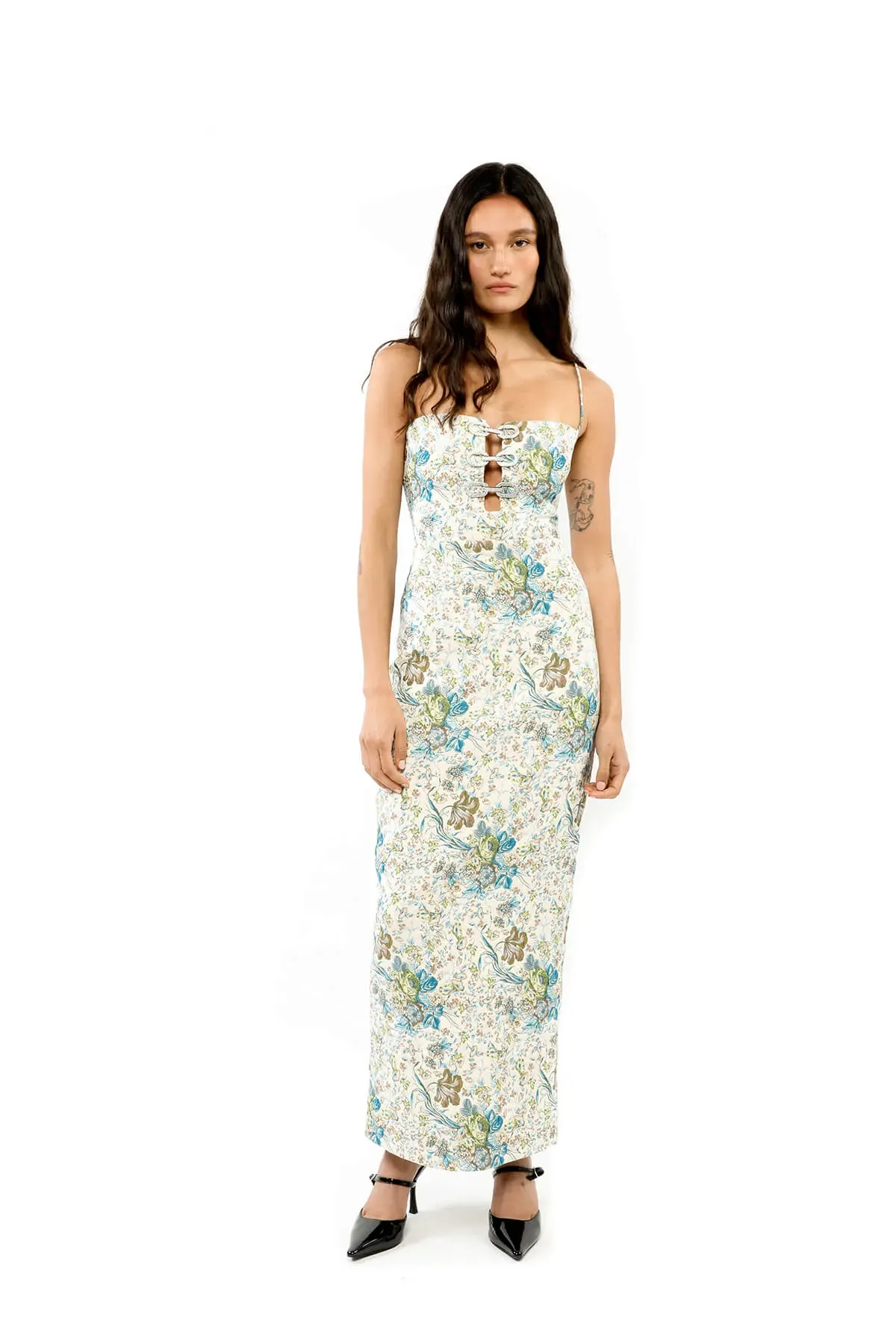 ALICE By Alice McCall Kennedy Maxi Dress in Garden Jacquard Size AU 14 - Image 1