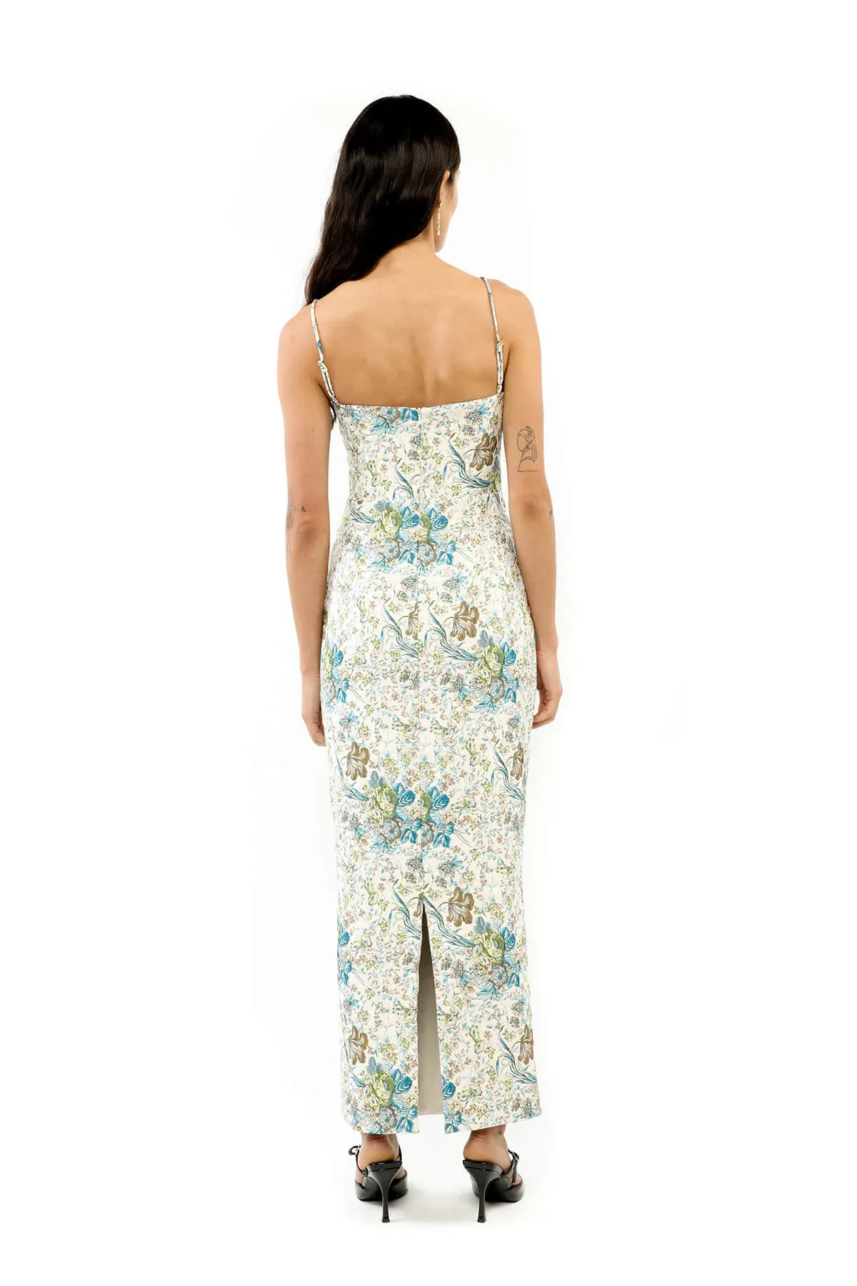 ALICE By Alice McCall Kennedy Maxi Dress in Garden Jacquard Size AU 14 - Image 3