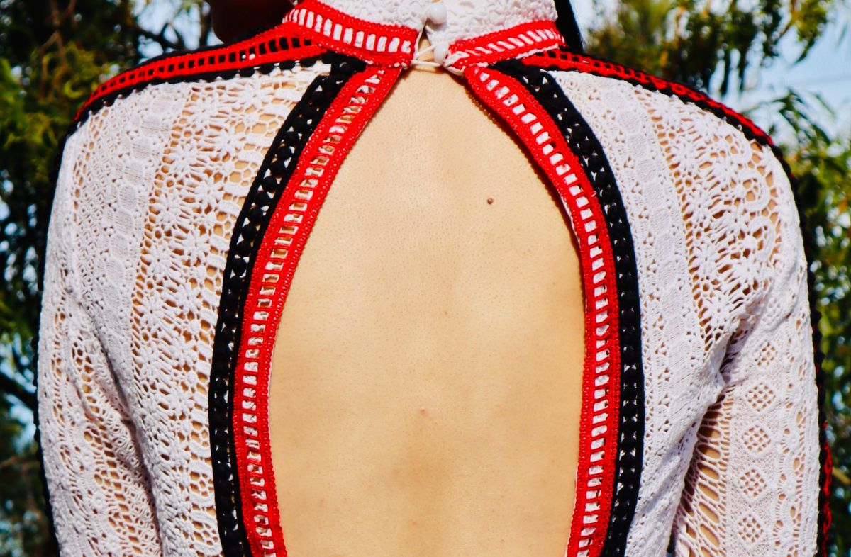 Mossman The Long and Winding Road Lace Dress Multi Size 8 - Image 8