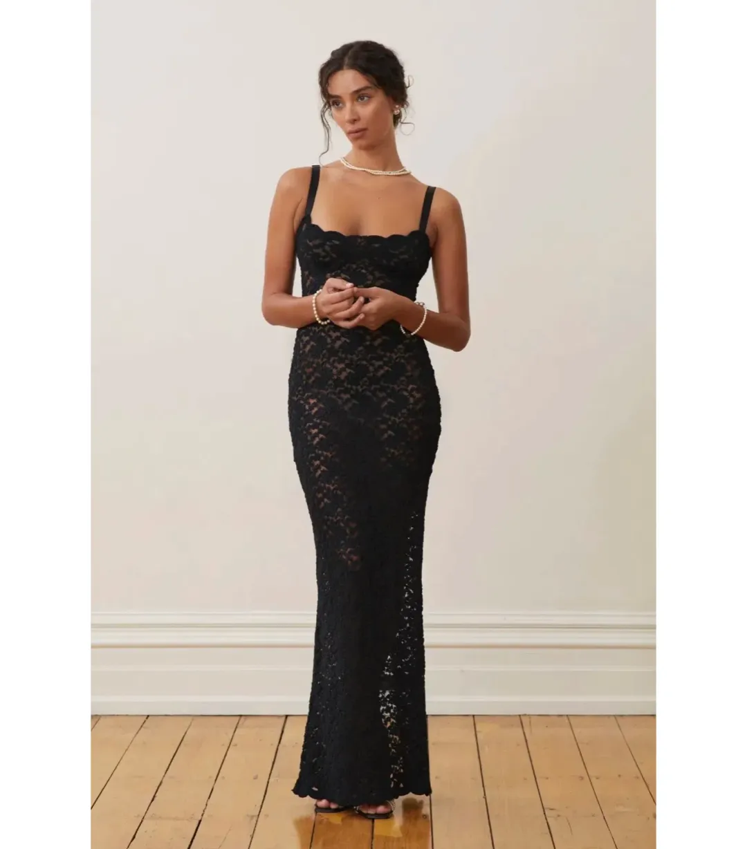 Arcinaori Margot Maxi Dress Black Size Small / AU 8  for rent on The Volte - main image